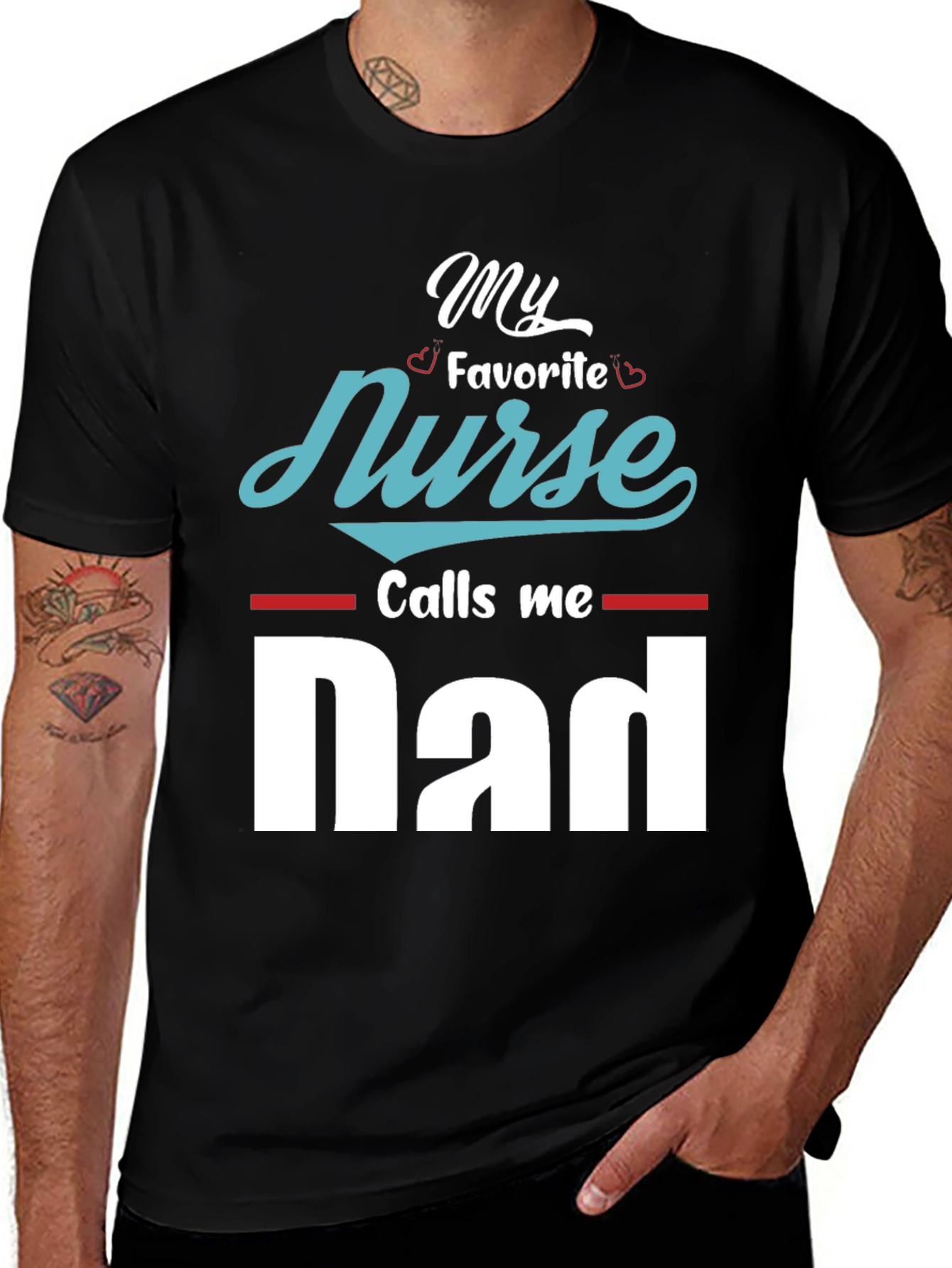 Variant 3 of My Favorite Nurse Calls Me Dad T-Shirt