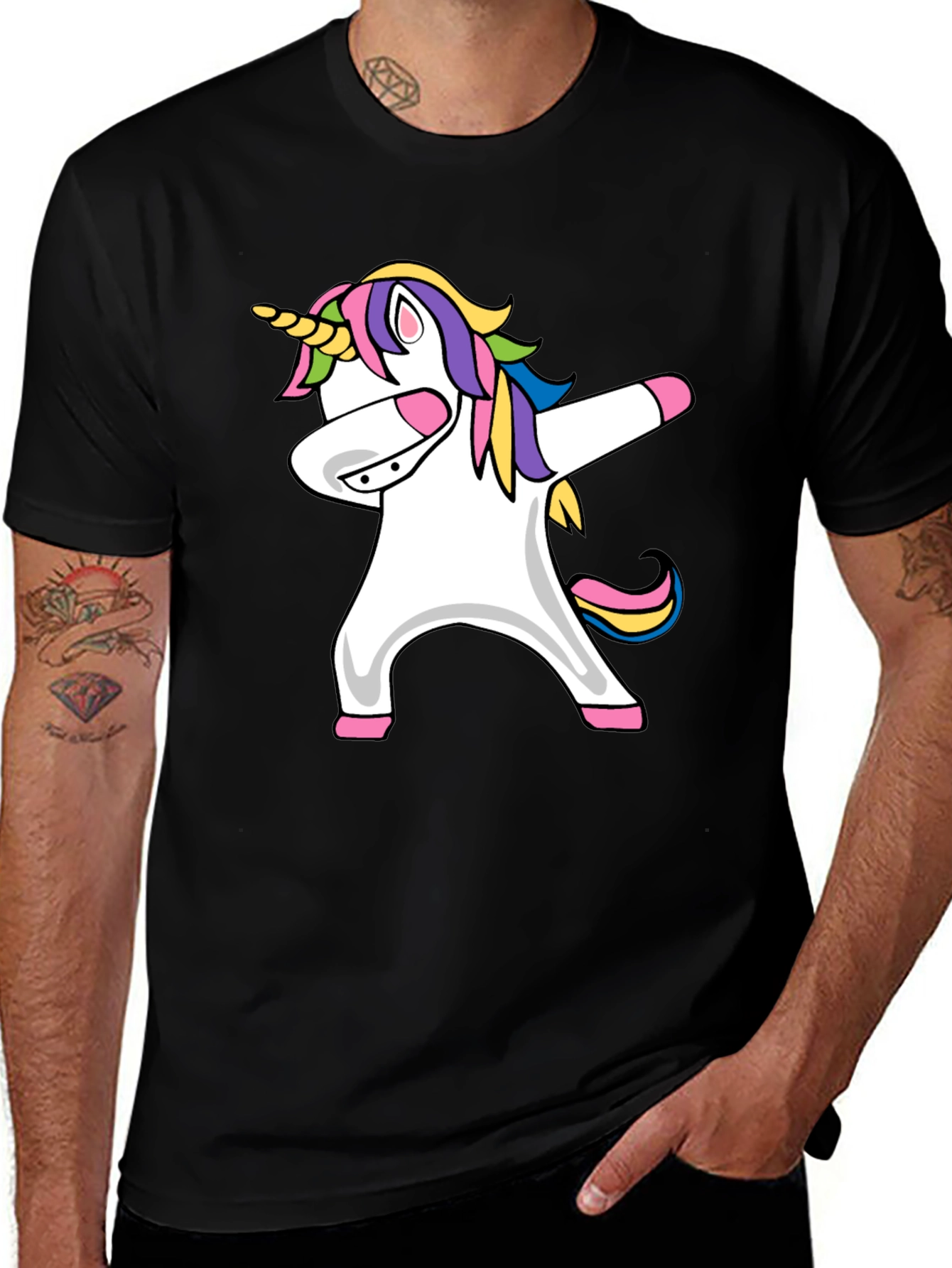 Variant 27 of Unicorn Dabbing T-Shirt - Fun & Unique Graphic Tee