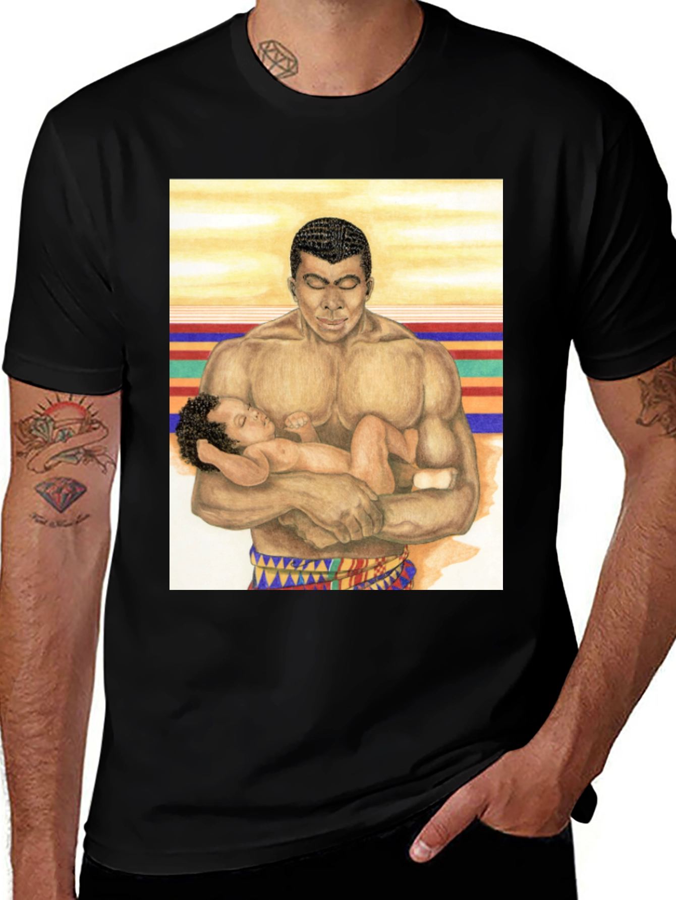 Variant 27 of Graphic Tee: Father & Child