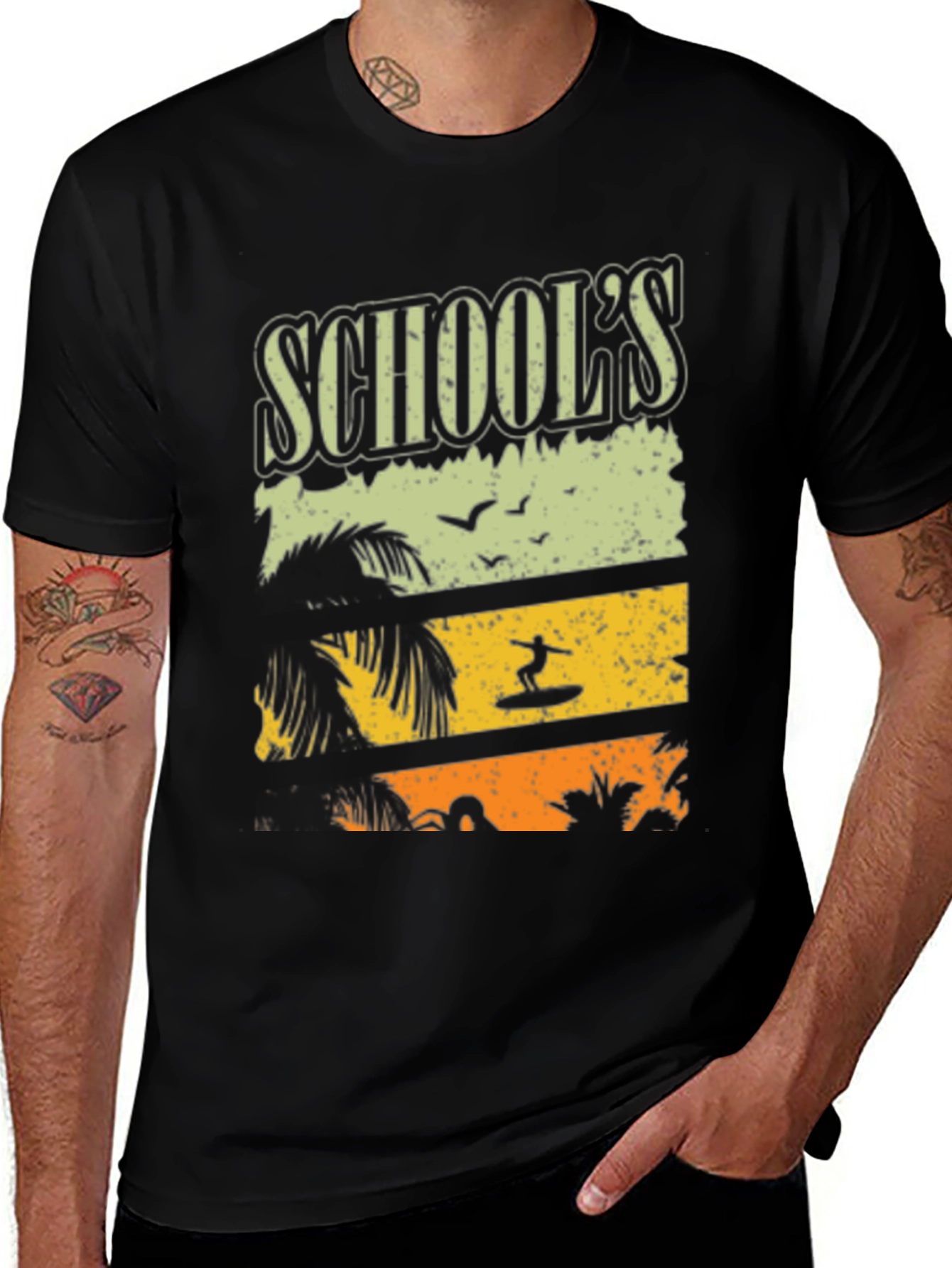 Variant 25 of School's Out Summer Surfing Tee