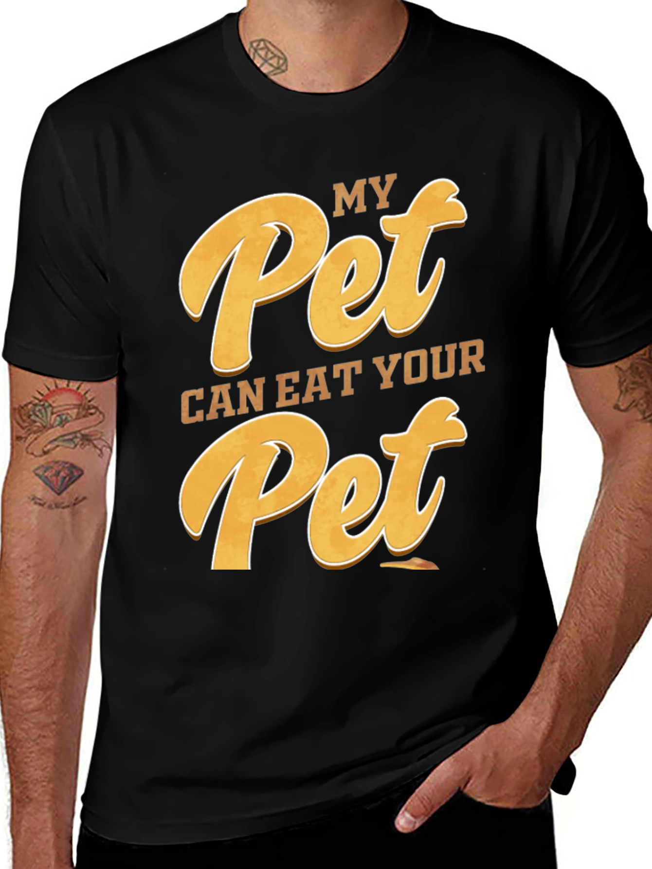 Variant 24 of My Pet Can Eat Your Pet T-Shirt - Novelty Graphic Tee