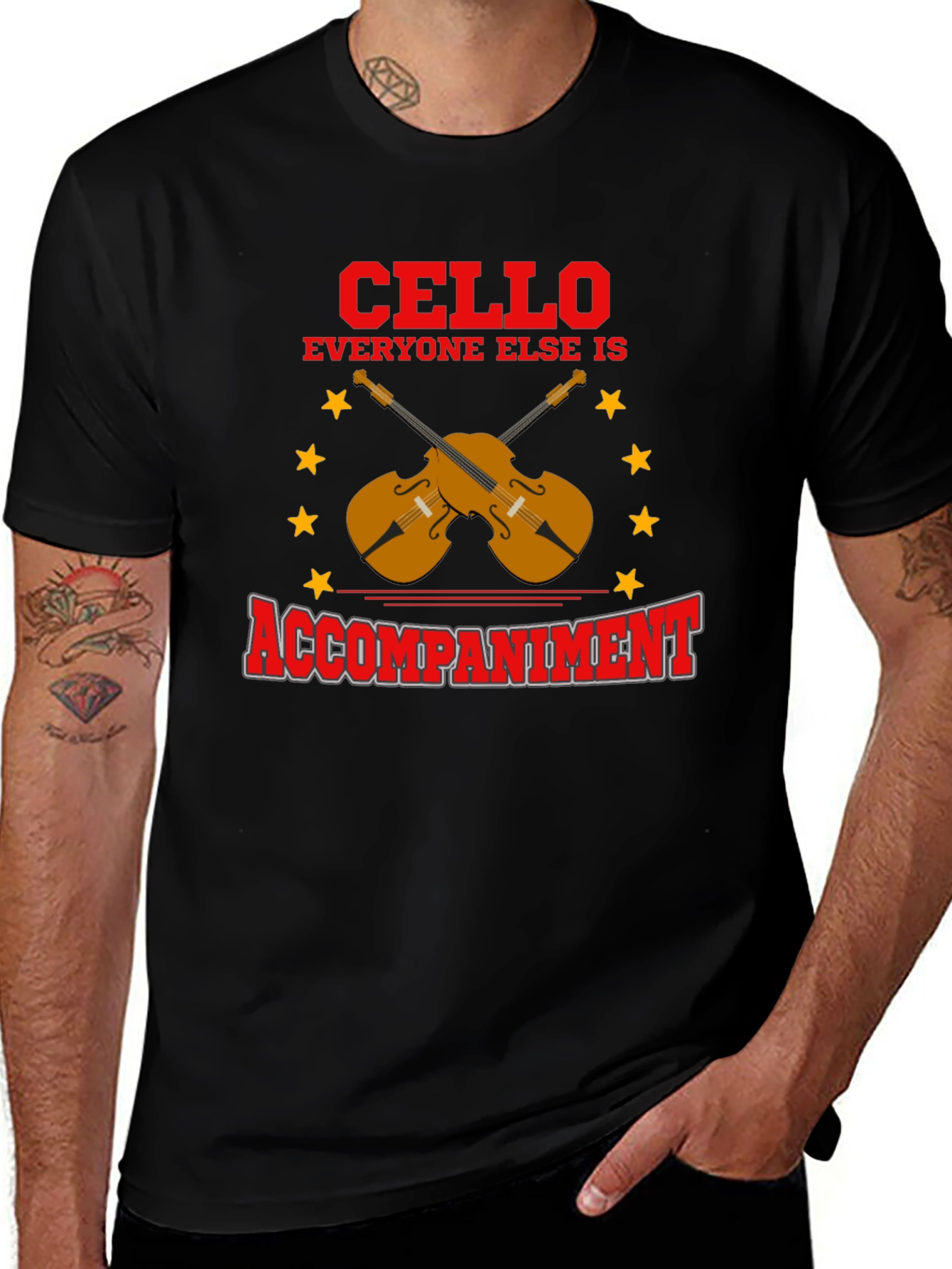 Variant 11 of Cello Accompaniment T-Shirt - Music Lover Tee