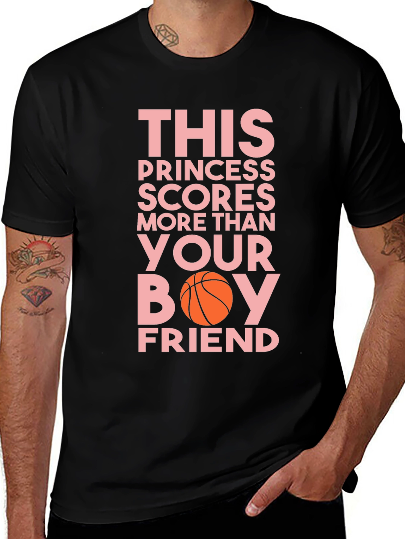Variant 25 of Basketball Princess Scores T-Shirt