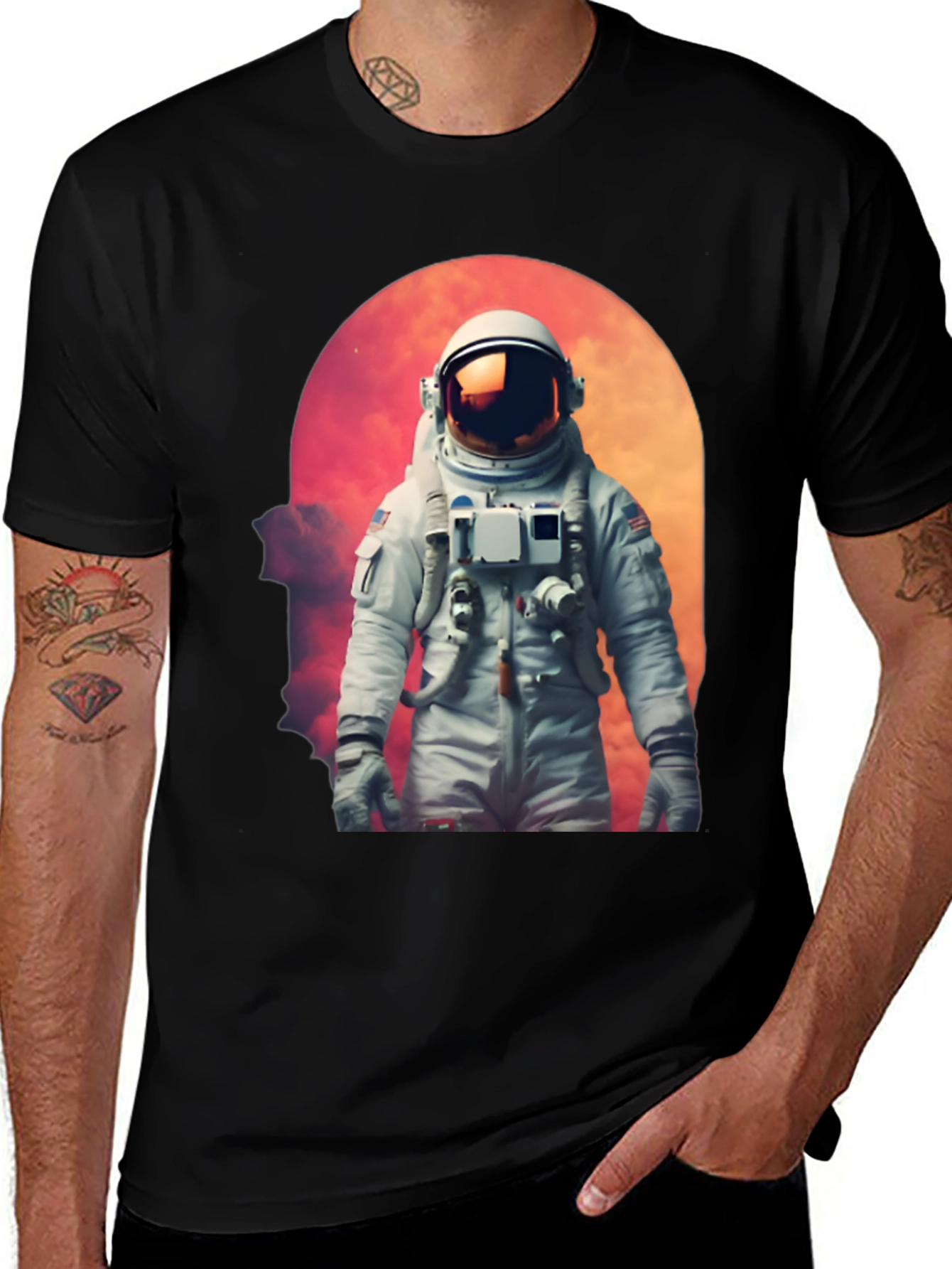Variant 30 of Astronaut Graphic T-Shirt - Space Exploration Tee
