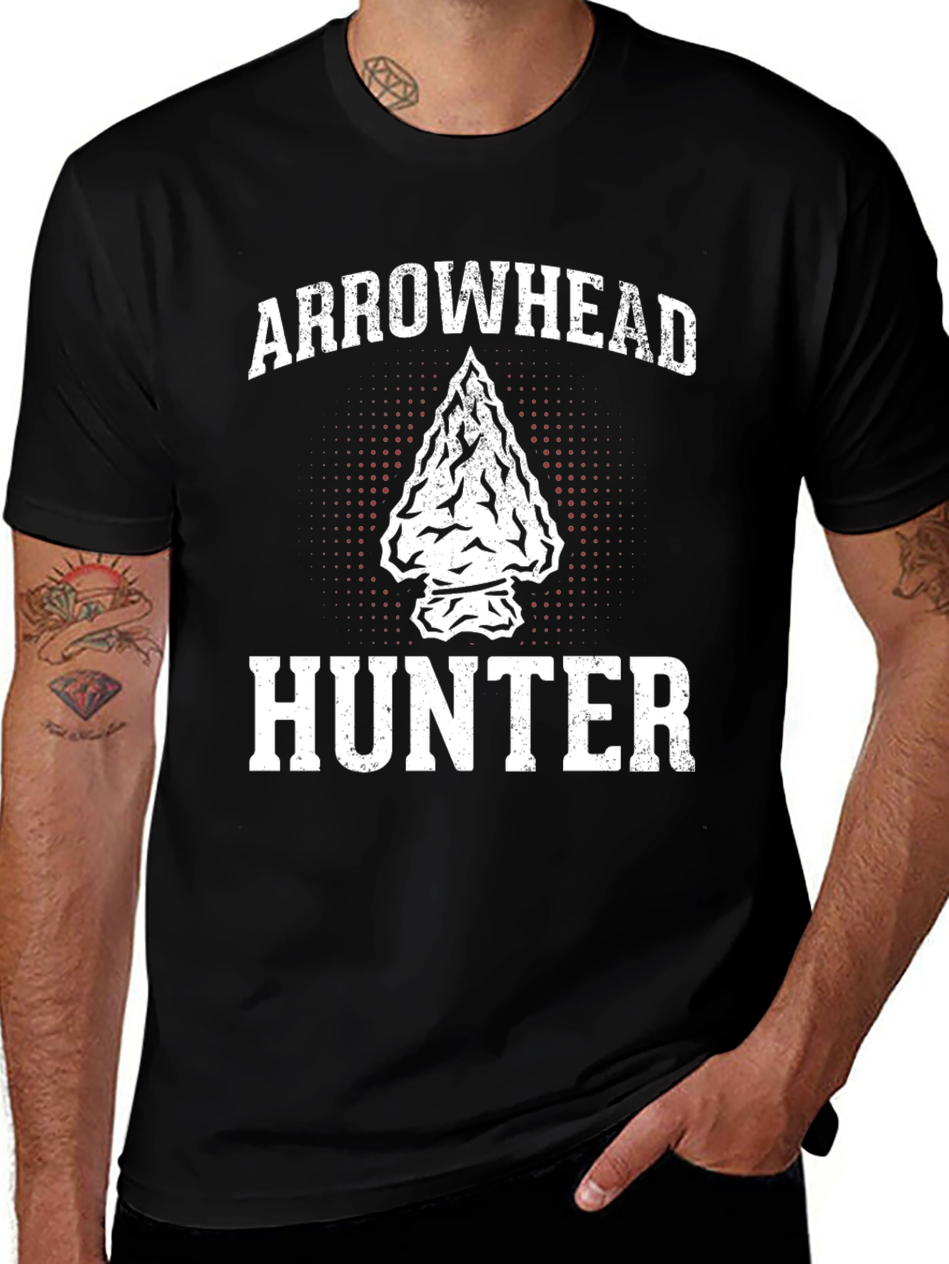 Variant 16 of Arrowhead Hunter Graphic T-Shirt - Black
