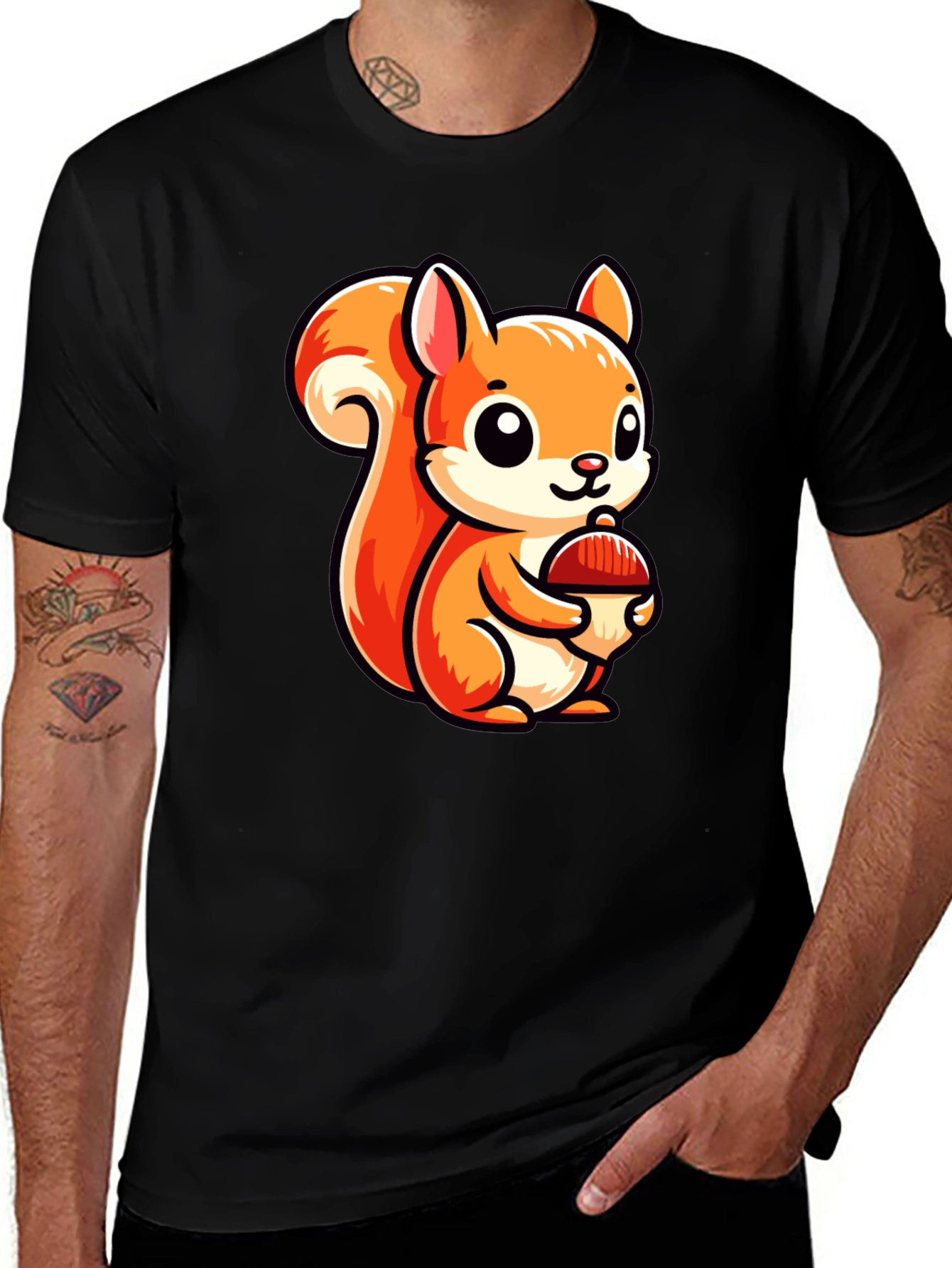 Variant 13 of Cute Cartoon Squirrel T-Shirt