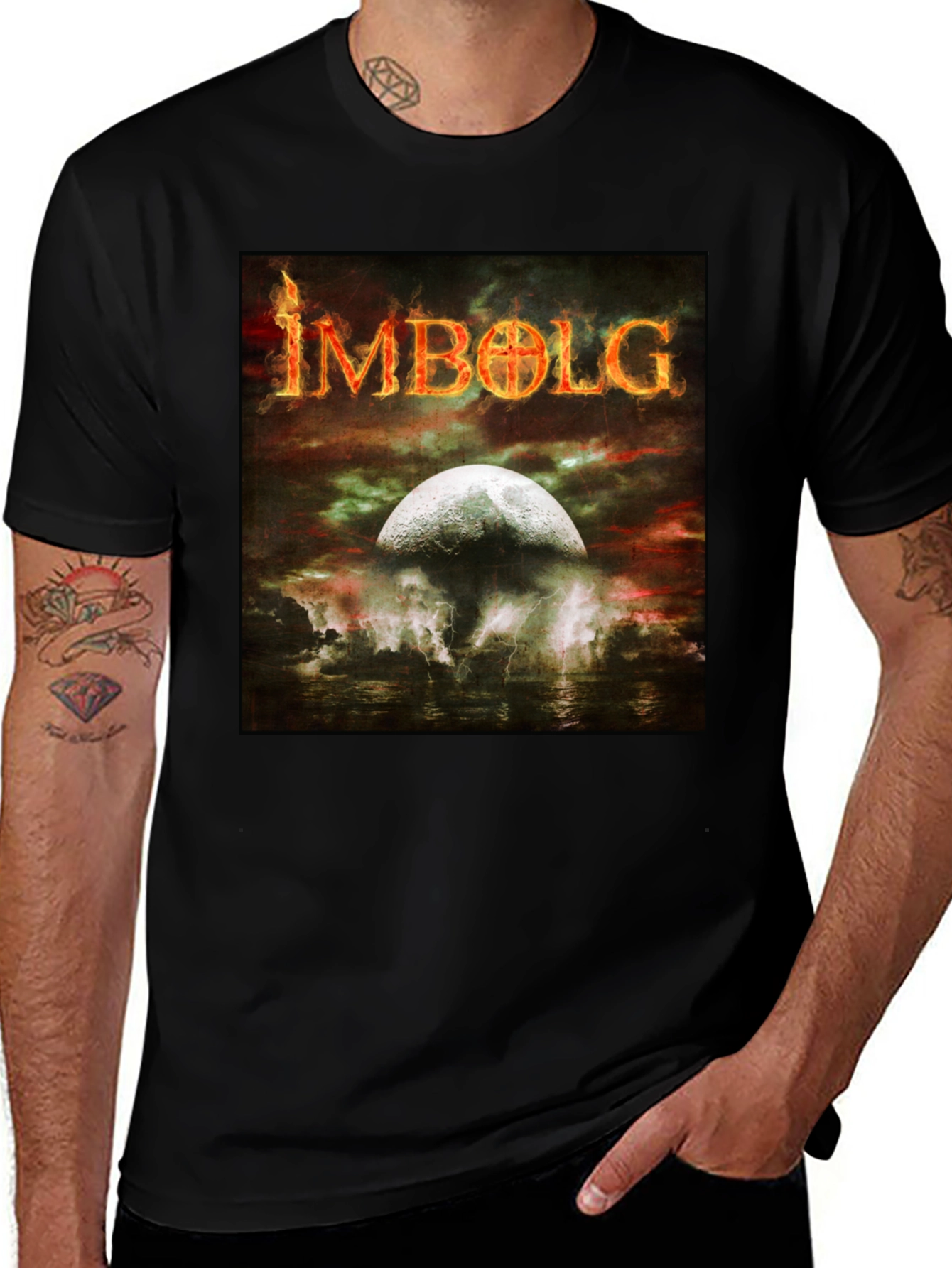 Variant 27 of Imbolg Moon Graphic T-Shirt - Black