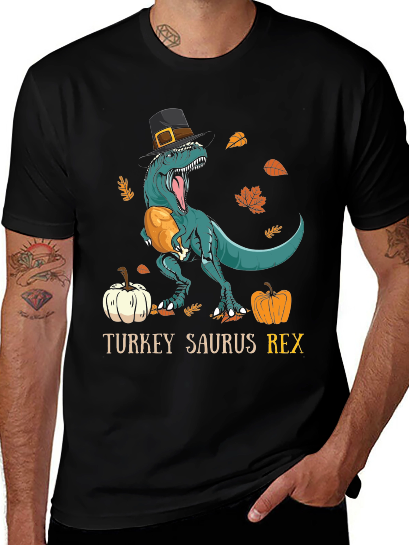 Turkey Saurus Rex Thanksgiving T-Shirt
