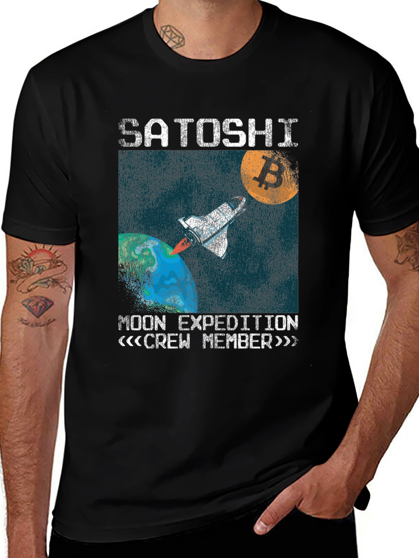 Satoshi Moon Expedition Crew Member T-Shirt
