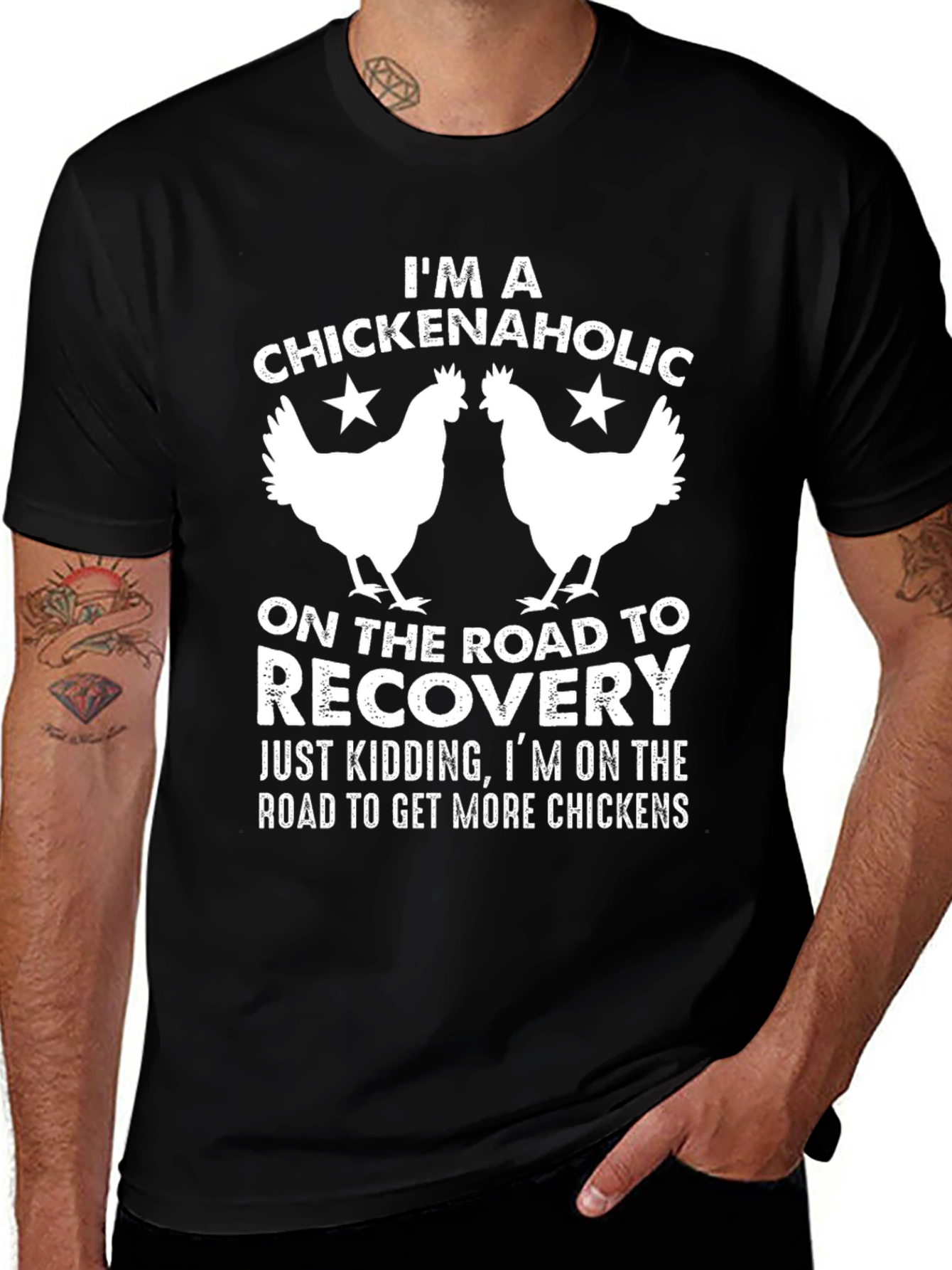Variant 30 of Chickenaholic T-Shirt - Funny Chicken Lover Tee