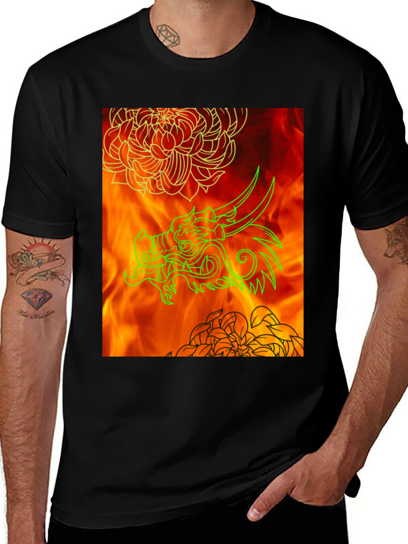 Variant 12 of Dragon Fire T-Shirt