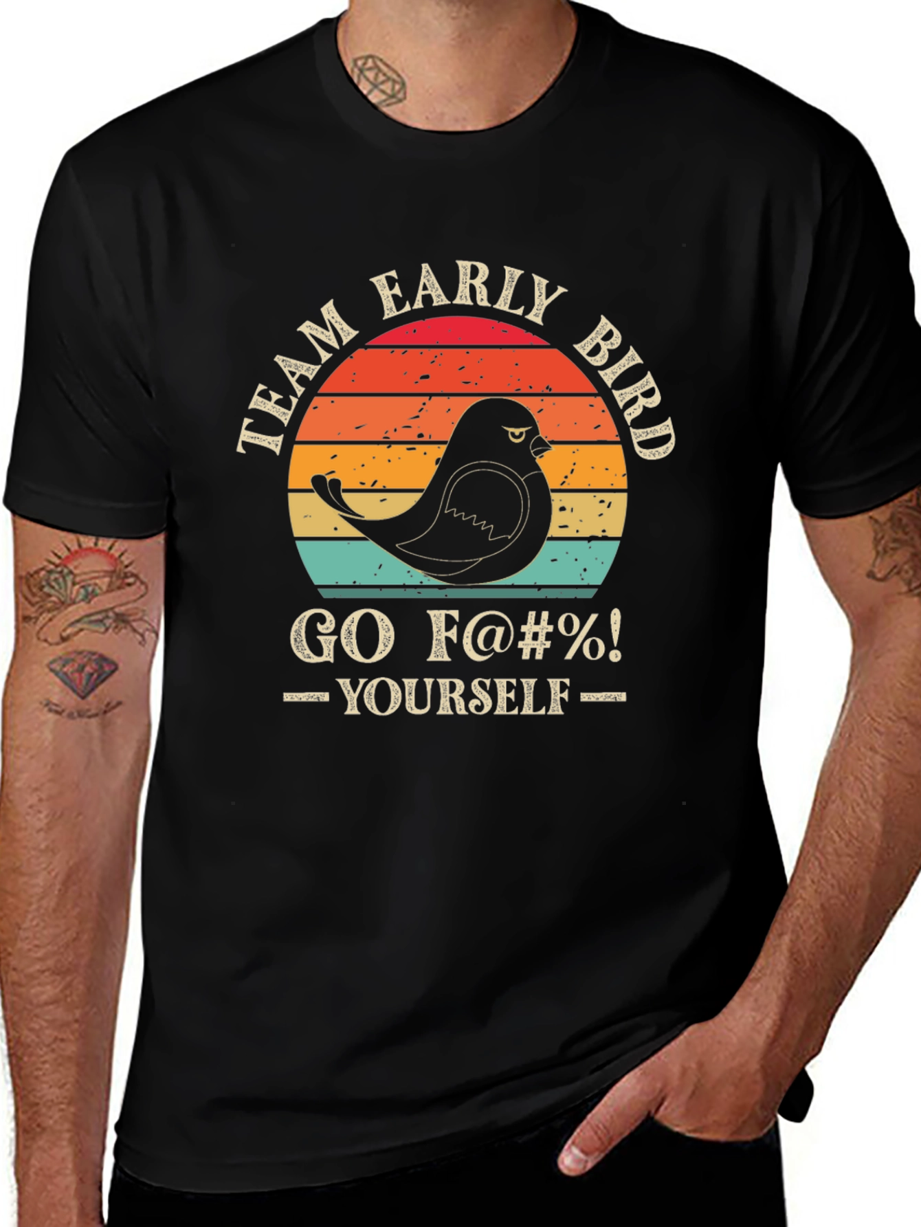 Team Early Bird T-Shirt - Funny Graphic Tee