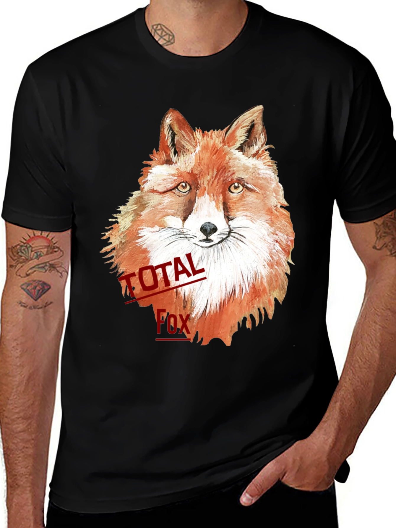 Variant 10 of Total Fox Graphic T-Shirt - Cool Animal Tee