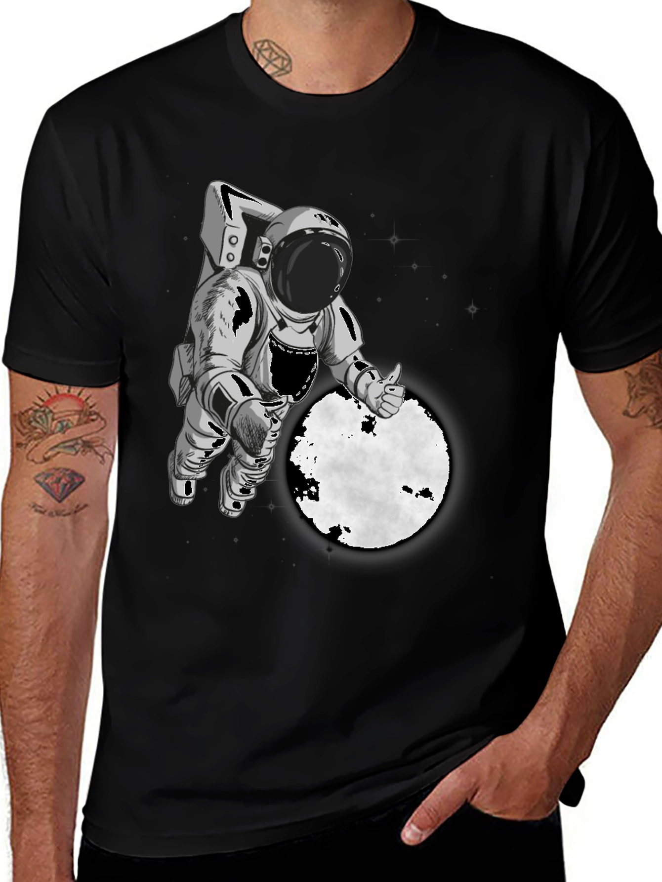 Astronaut Graphic T-Shirt - Space Adventure Tee