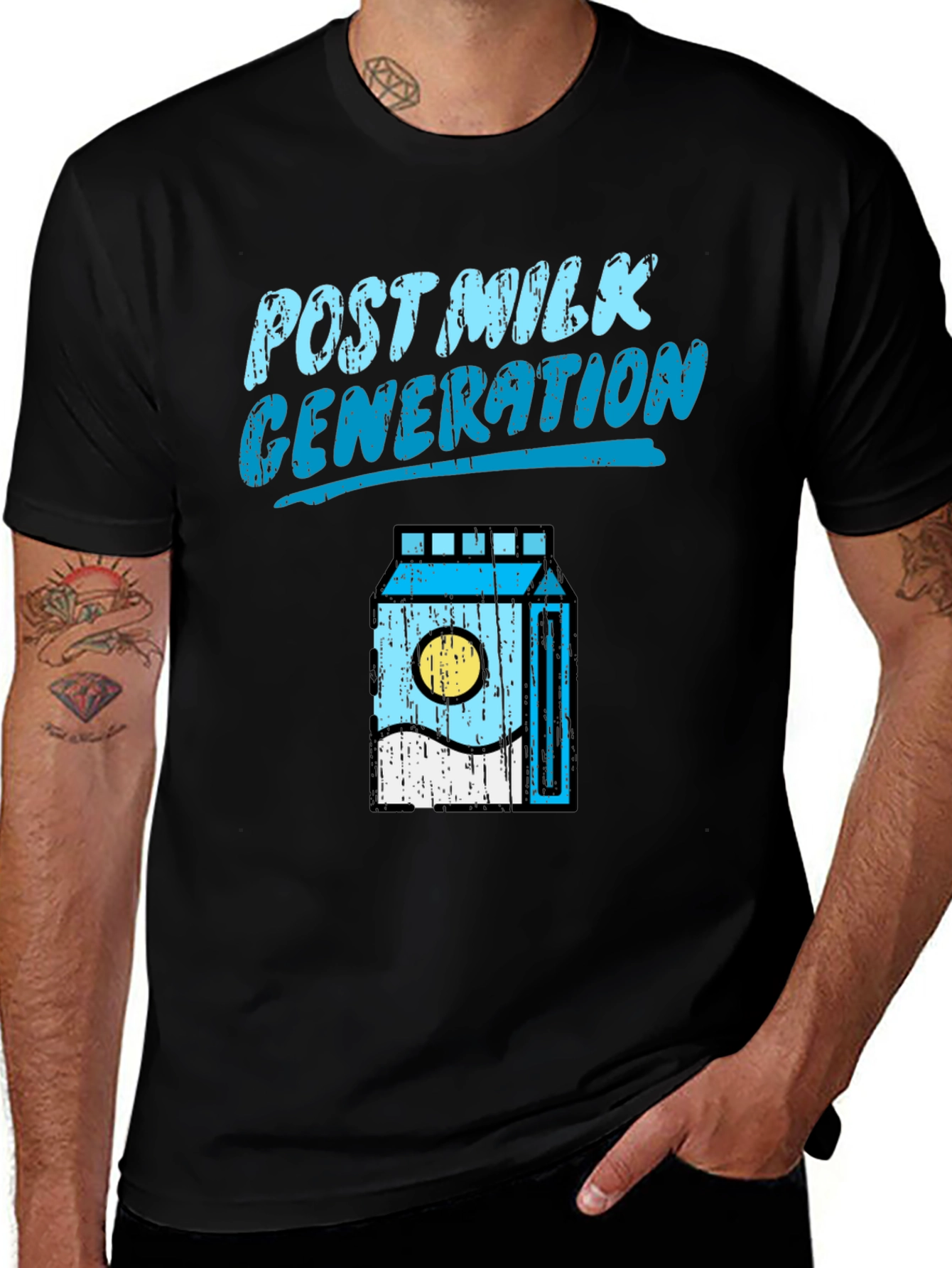 Variant 21 of Post Milk Generation Black Graphic T-Shirt