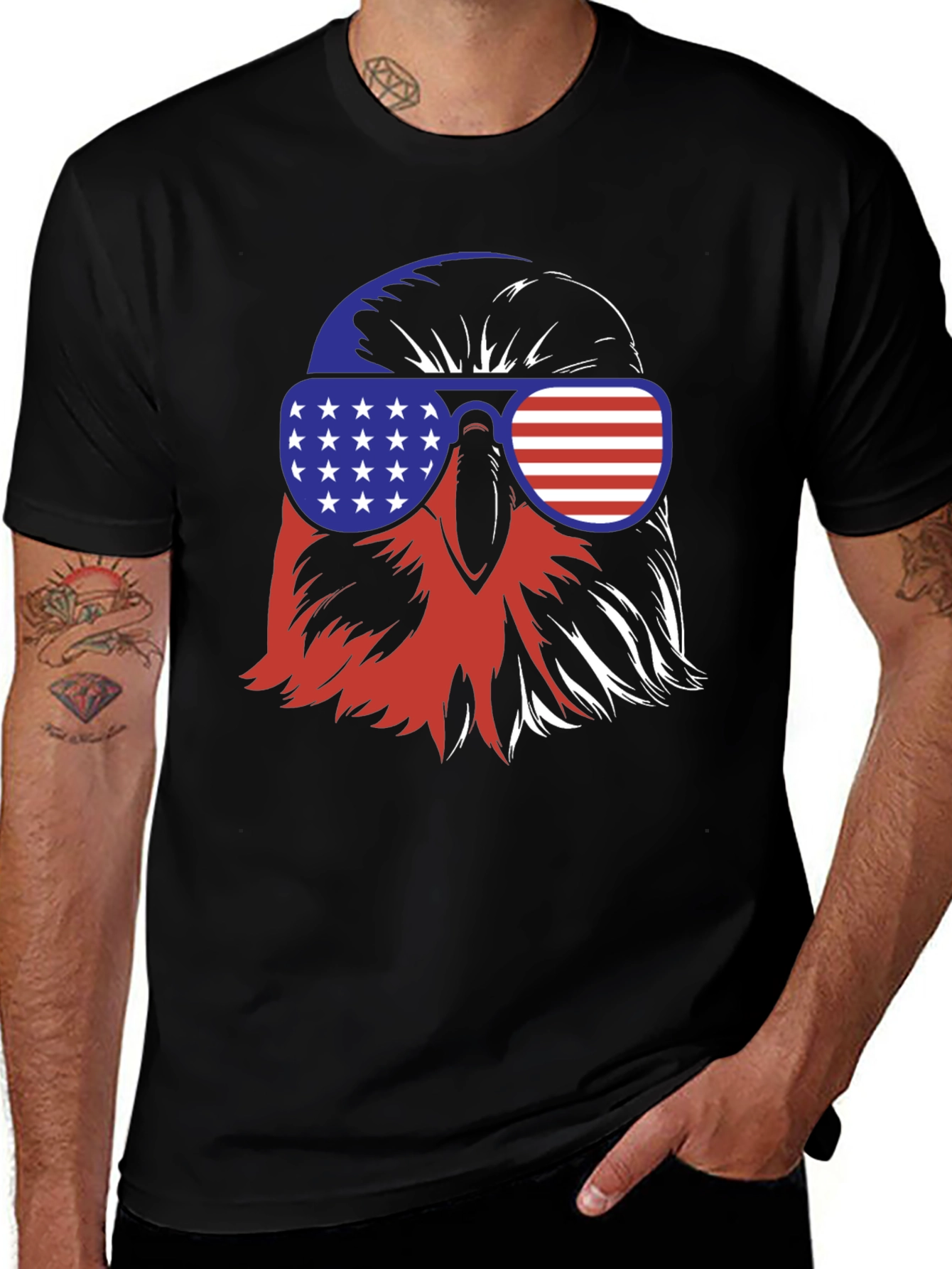 Variant 27 of Patriotic Eagle T-Shirt: Stars & Stripes Sunglasses