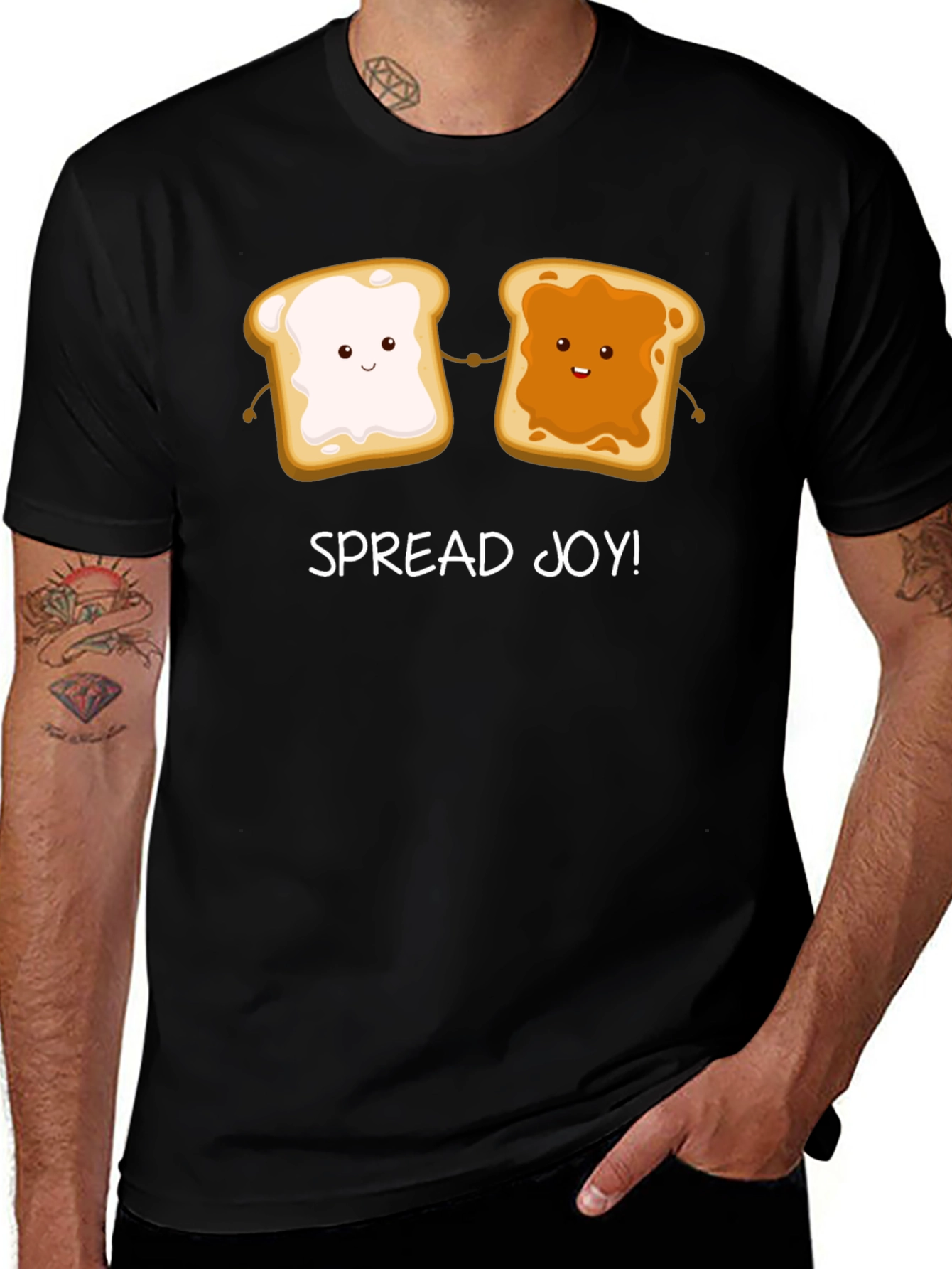 Spread Joy T-Shirt: Peanut Butter & Jelly Cartoon