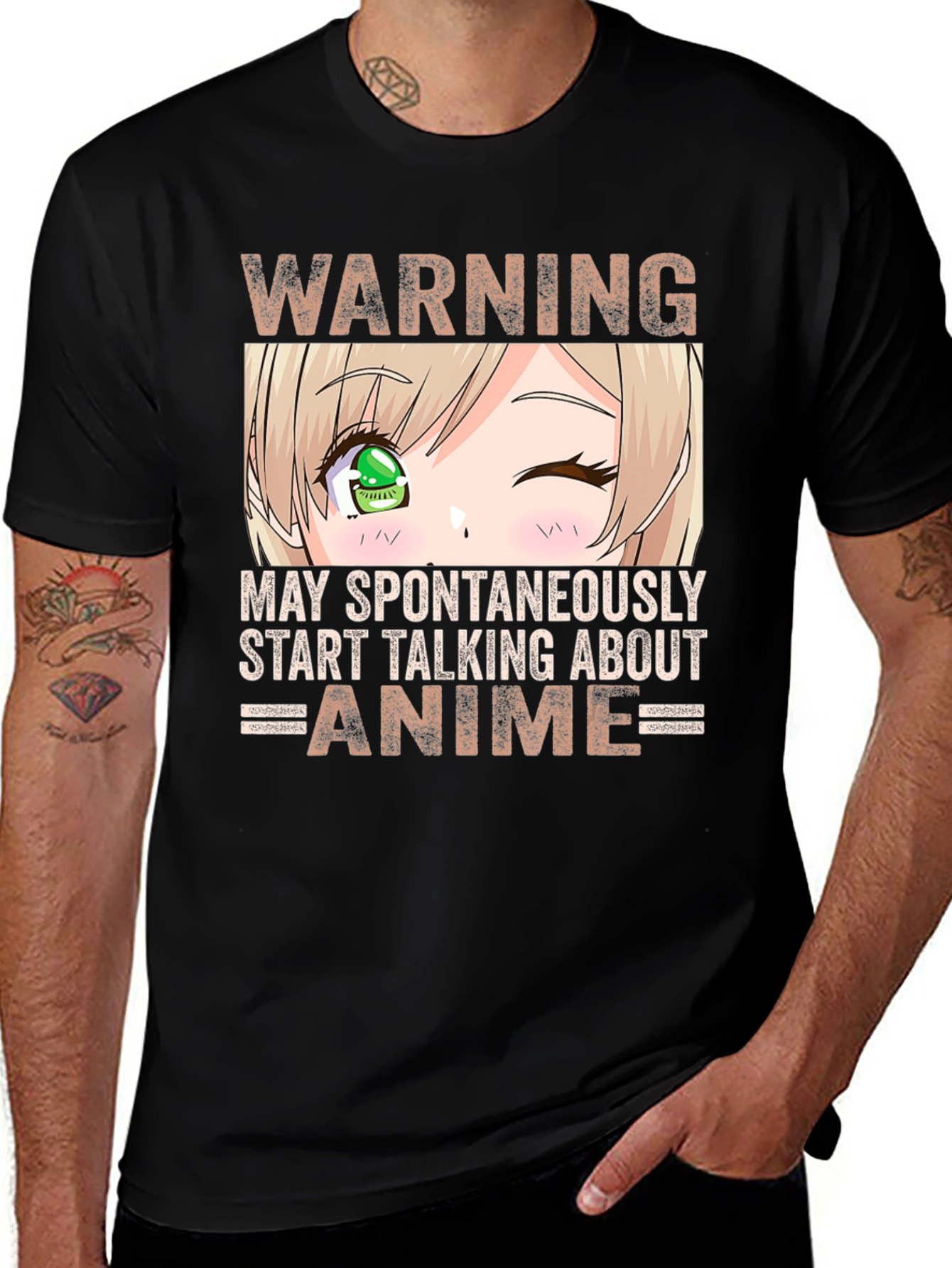 Variant 24 of Warning May Spontaneously Talk About Anime T-Shirt