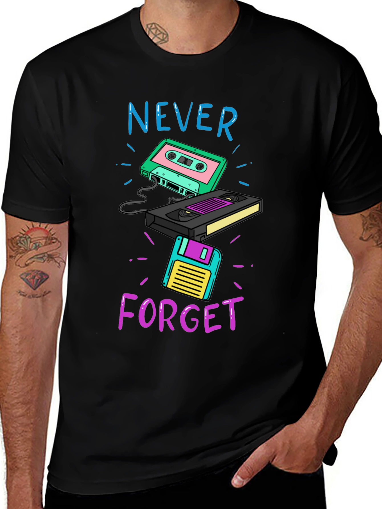 Variant 29 of Retro Throwback Graphic Tee - Never Forget