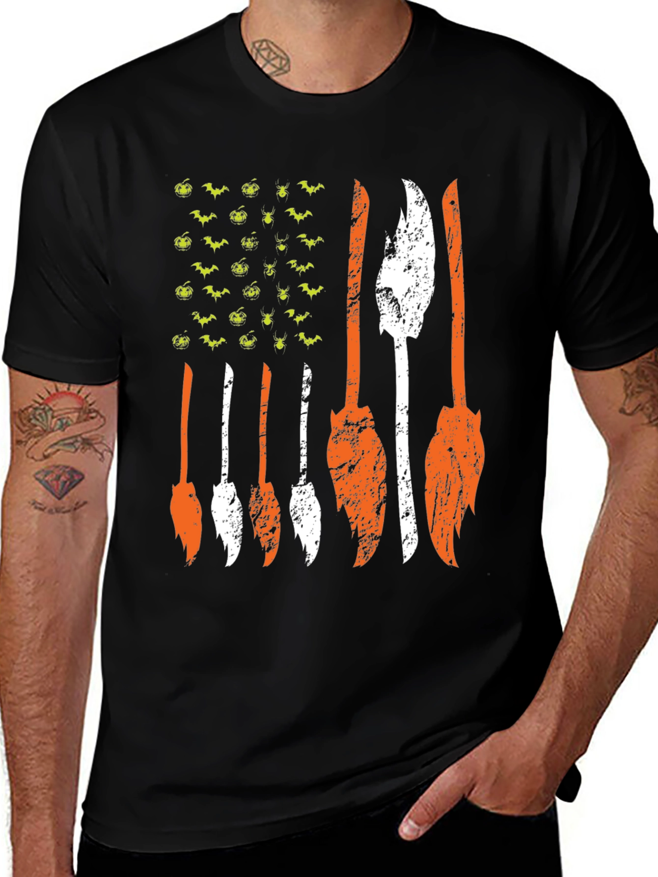 Halloween Flag Graphic Tee