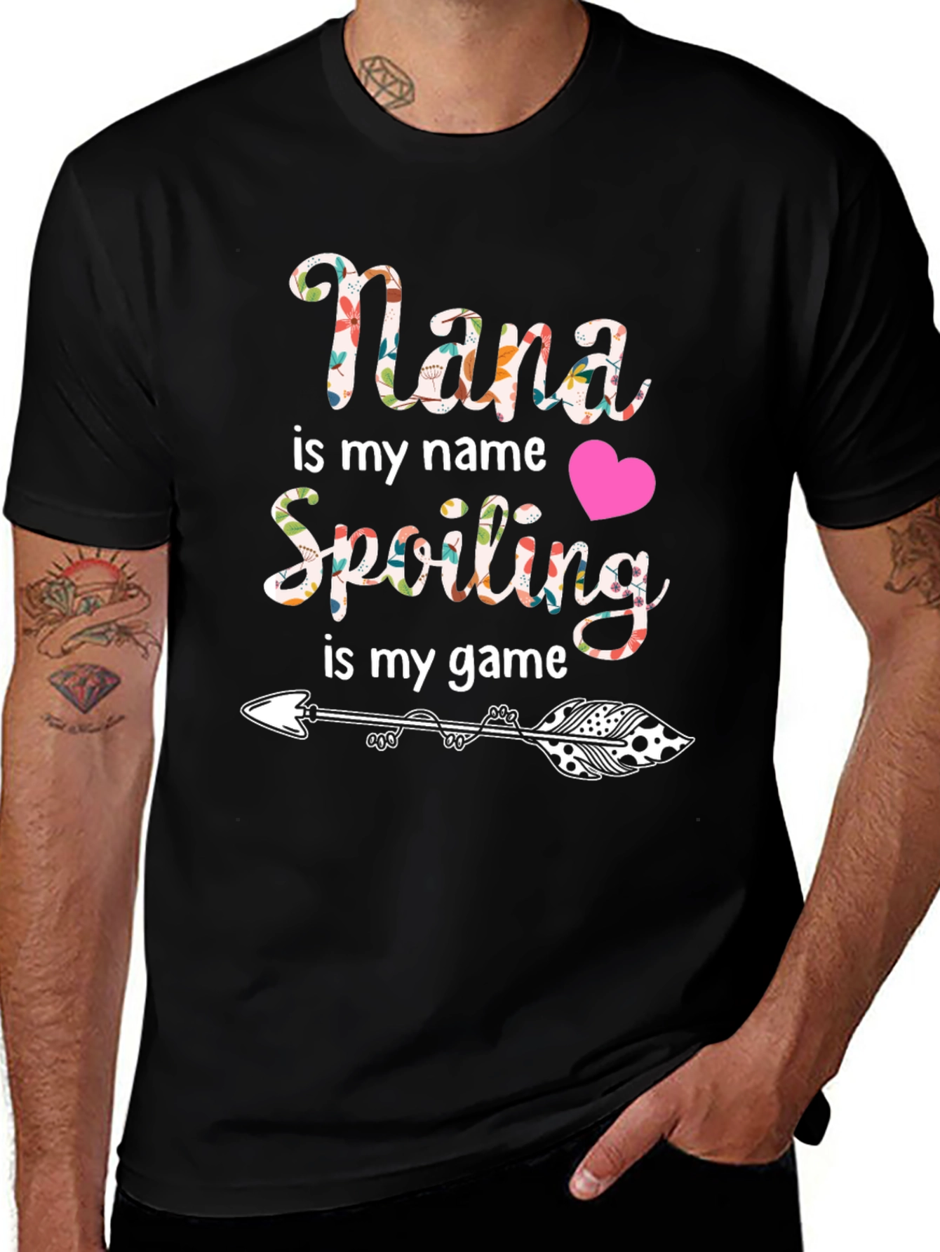 Nana is my name spoiling is my game t-shirt
