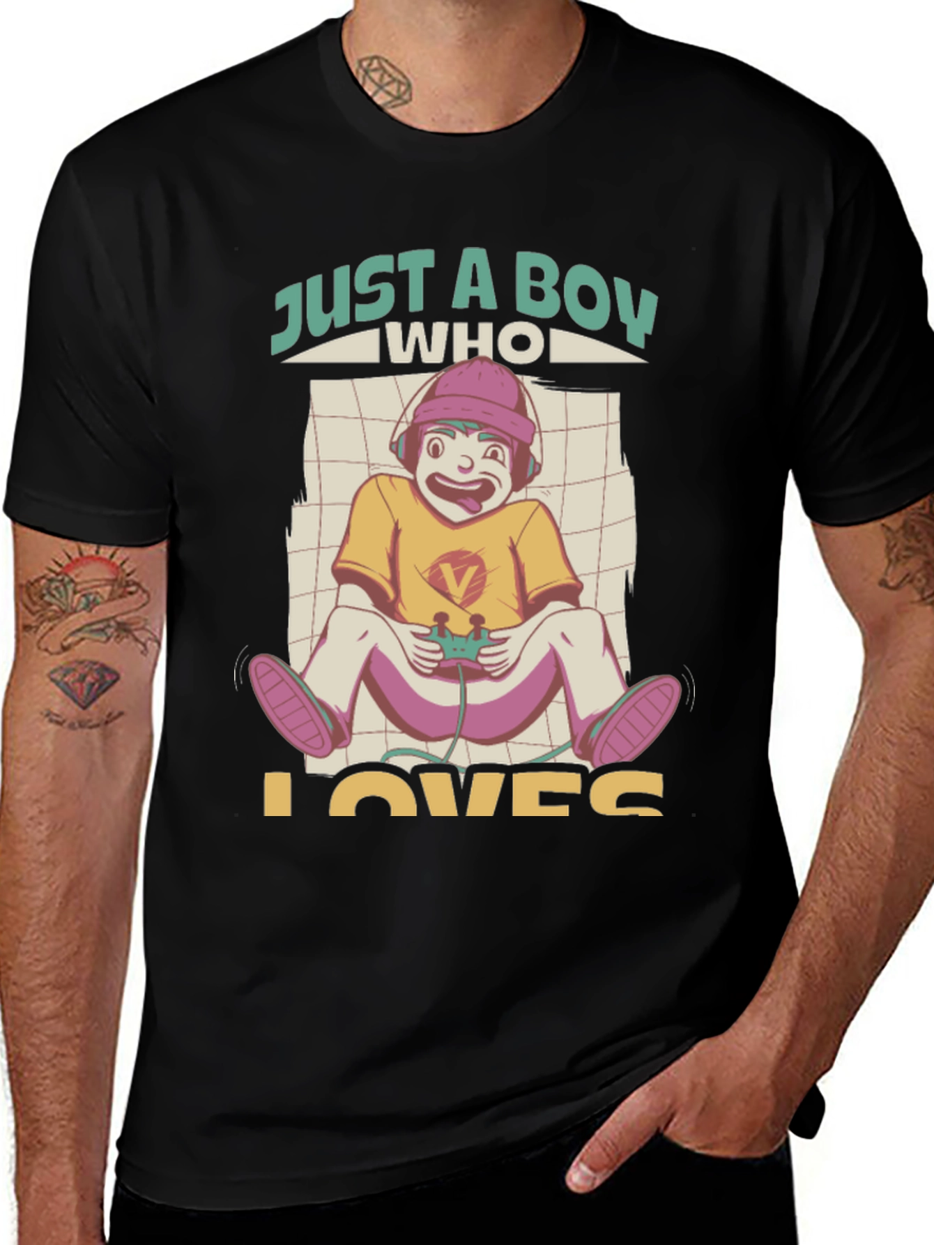 Variant 12 of Just A Boy Who Loves Gaming T-Shirt