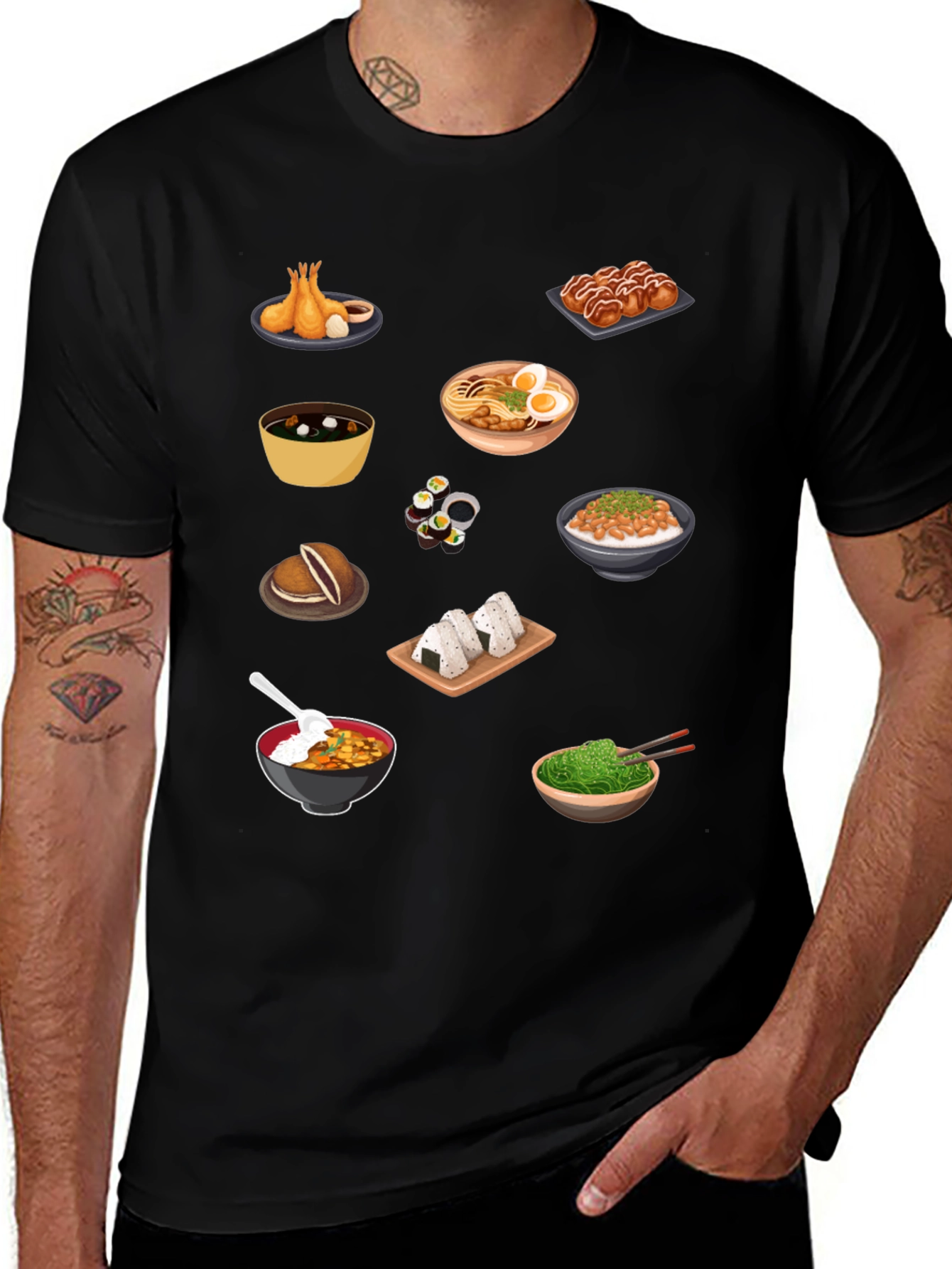 Japanese Food Graphic T-Shirt