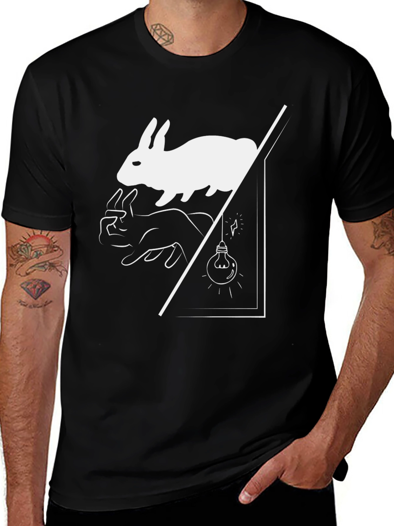 Variant 7 of Rabbit Illusion Graphic T-Shirt