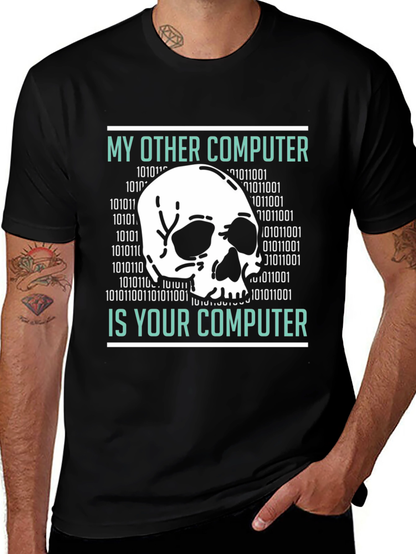 Variant 9 of My Other Computer T-Shirt - Hacking Design