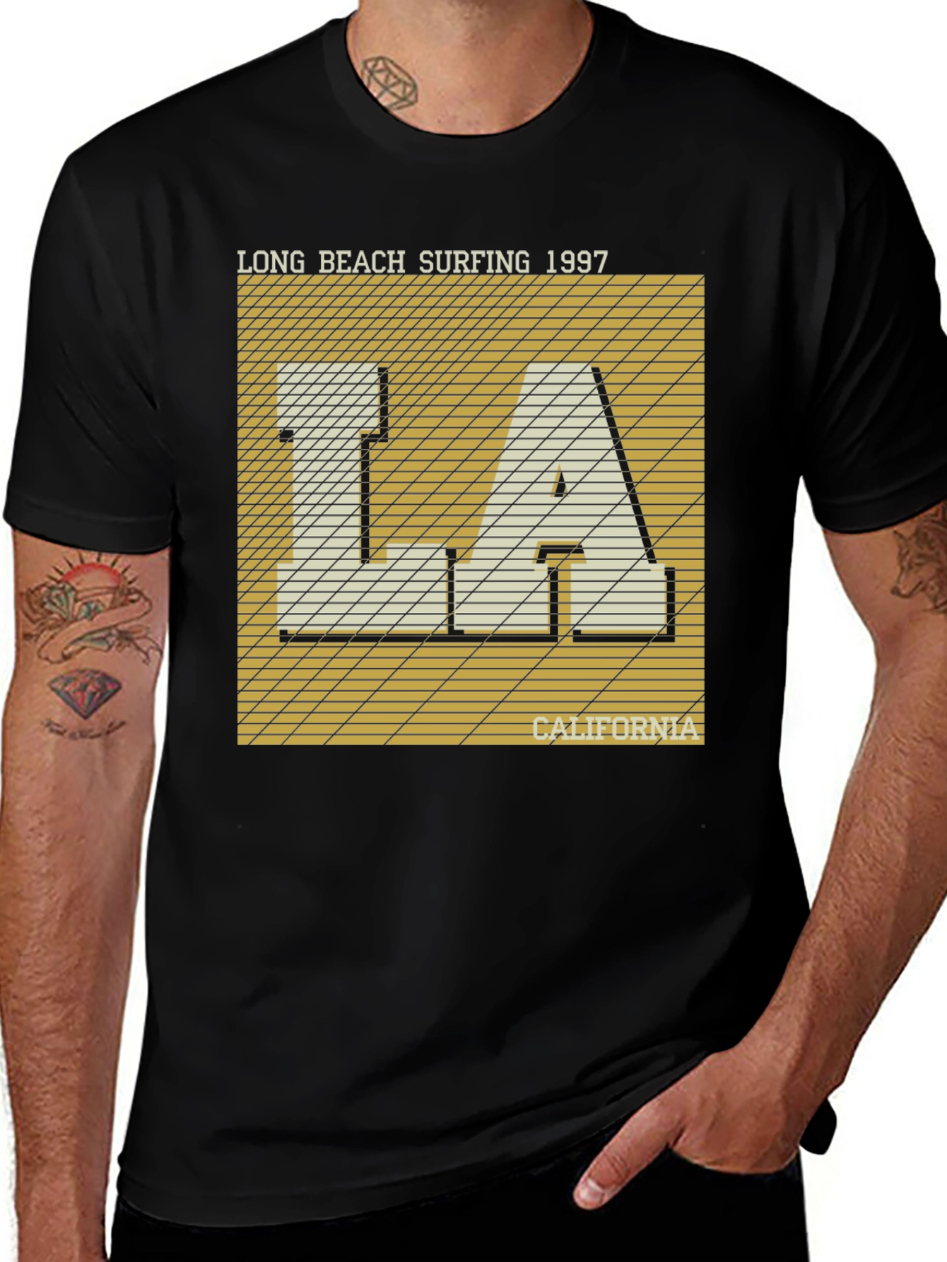 Variant 19 of Long Beach Surfing 1997 LA California T-Shirt