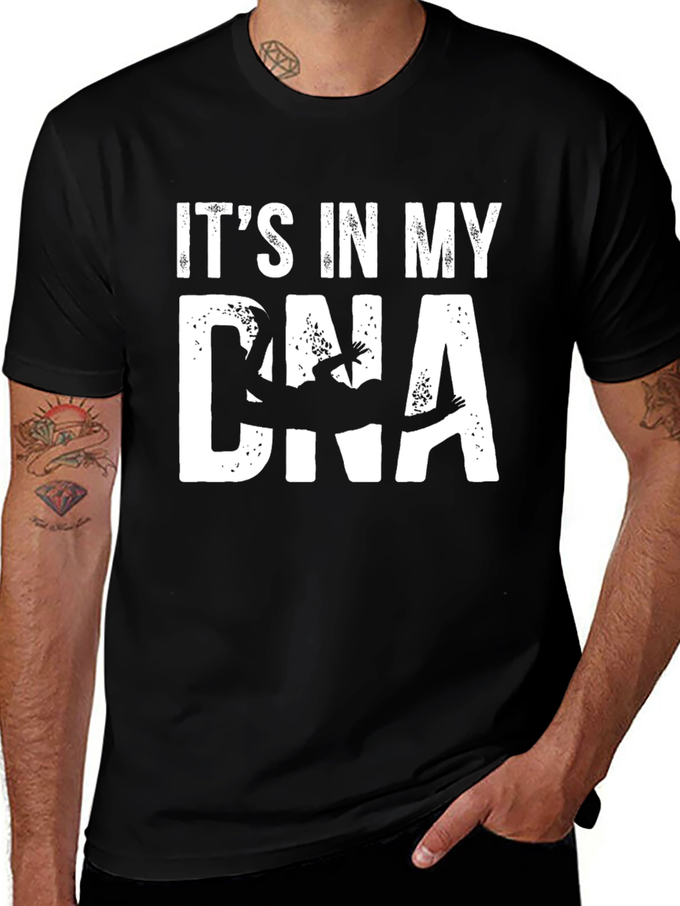 It's In My DNA T-Shirt - Climber Silhouette