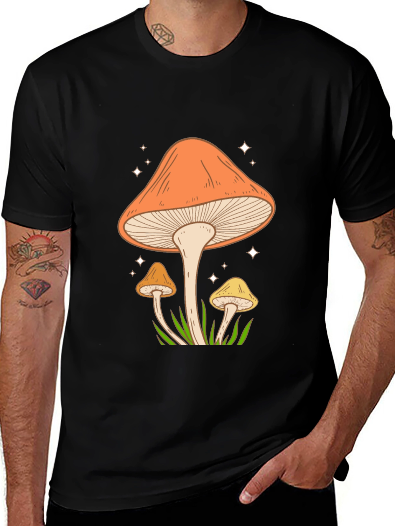 Variant 28 of Mushroom Graphic Tee - Unique Nature Design