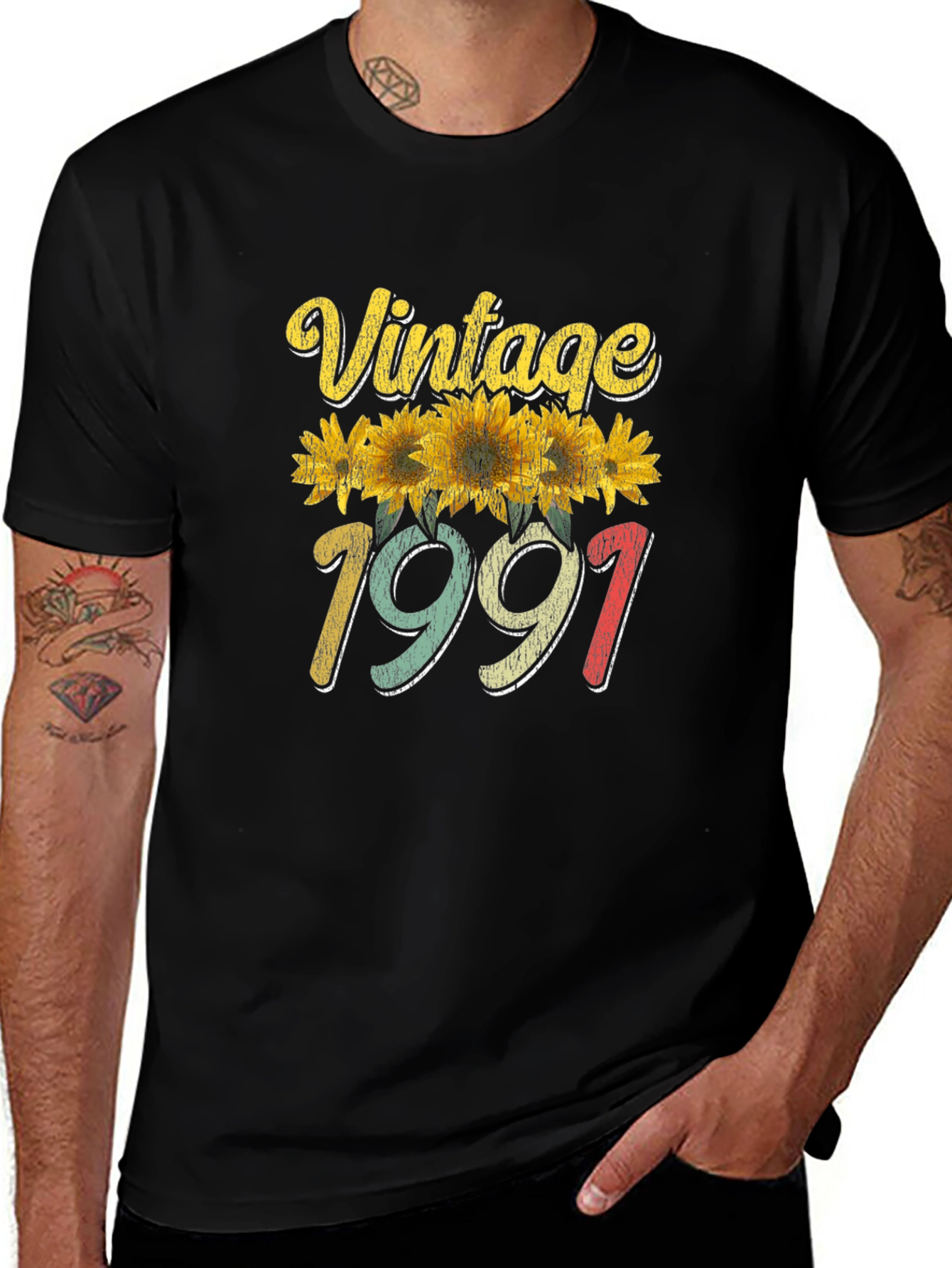 Variant 30 of Vintage 1991 Sunflower Graphic T-Shirt