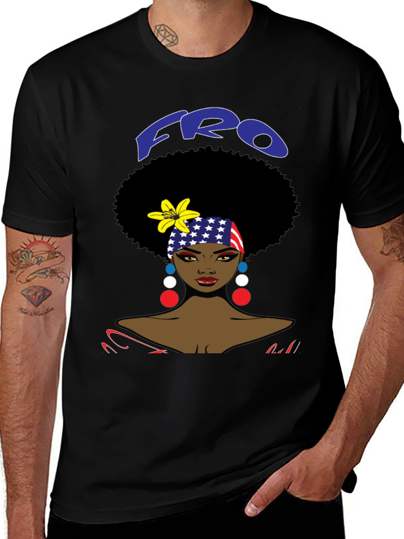 Variant 25 of Afro Woman Graphic Tee