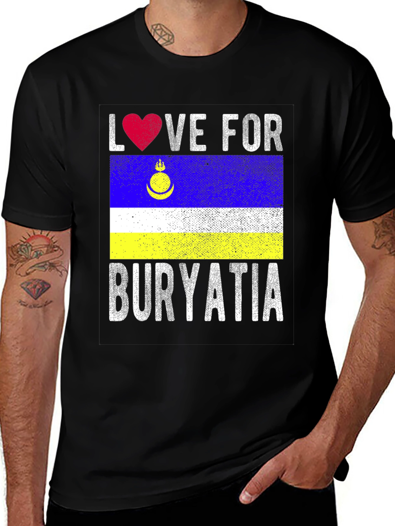 Love for Buryatia T-Shirt - Patriotic Tee