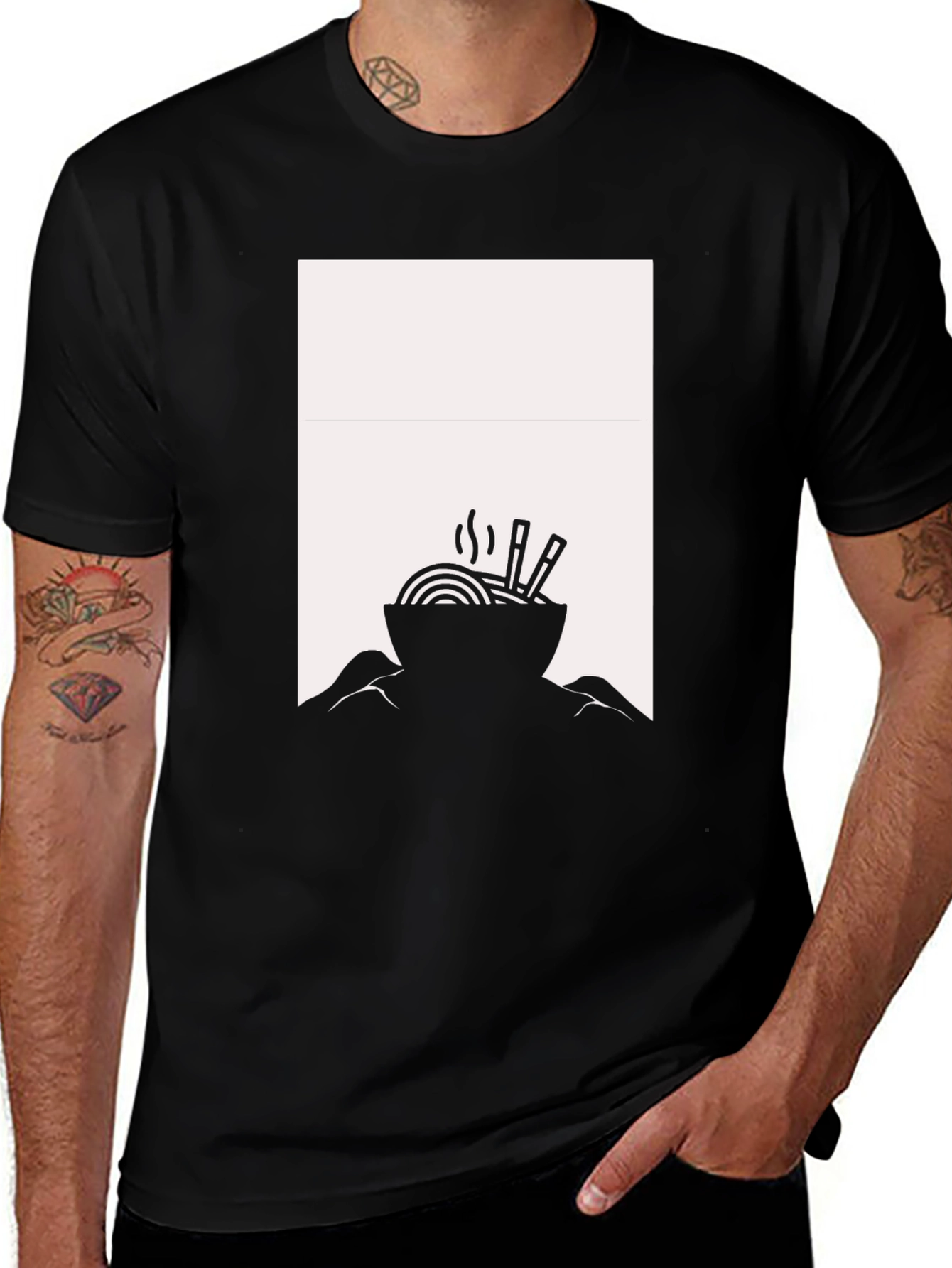 Ramen Bowl Graphic Tee - Stylish and Comfortable