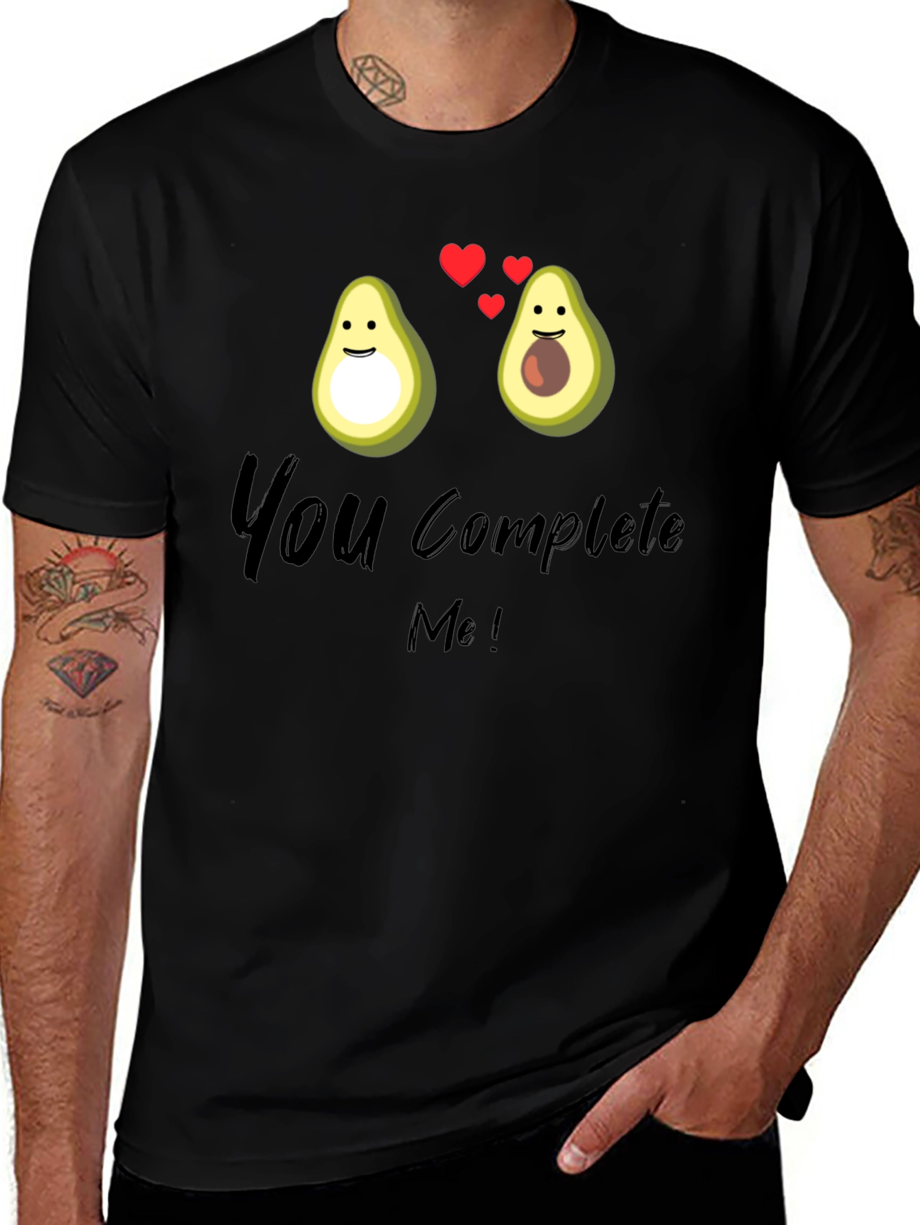 Avocado Love T-Shirt - You Complete Me Graphic Tee