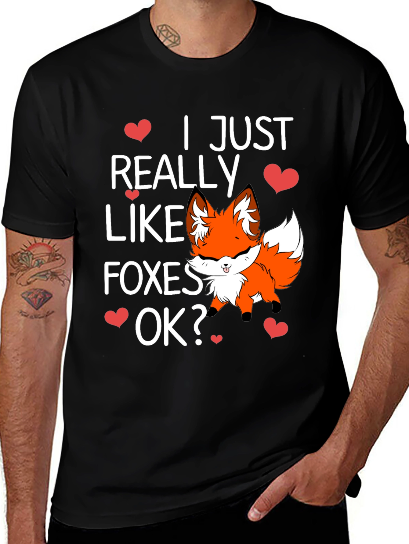 Variant 13 of Cute Fox Lover T-Shirt - I Just Really Like Foxes OK?