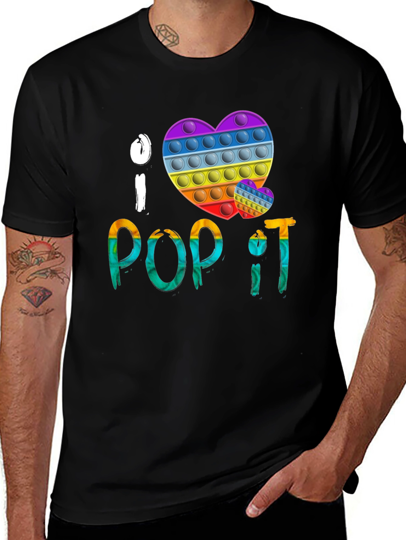 I Love Pop It - Fun Novelty T-Shirt