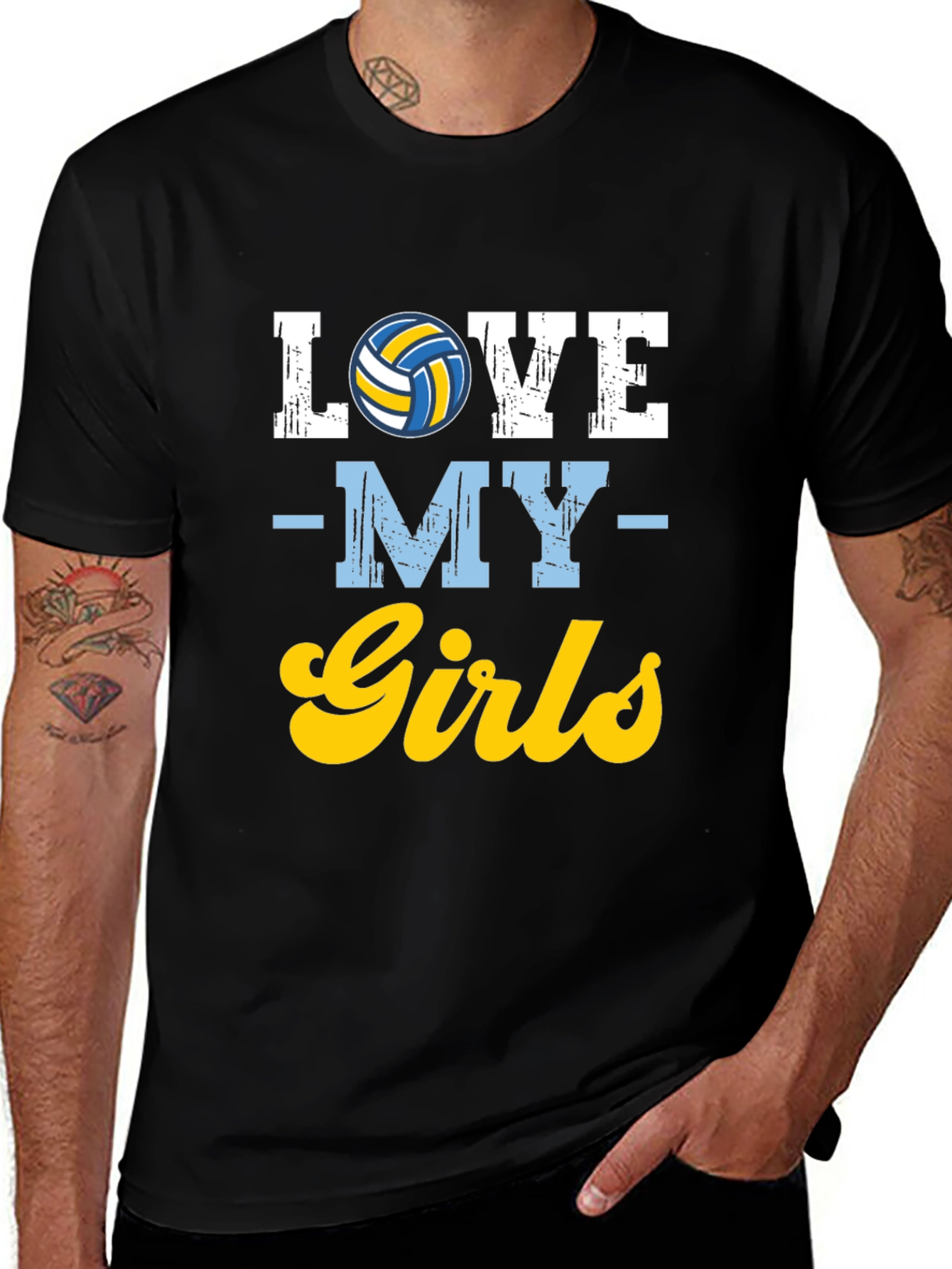 Variant 15 of Volleyball Love My Girls T-Shirt