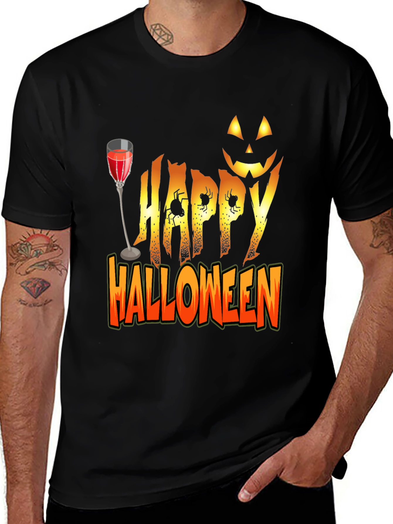 Happy Halloween T-Shirt - Festive Holiday Apparel