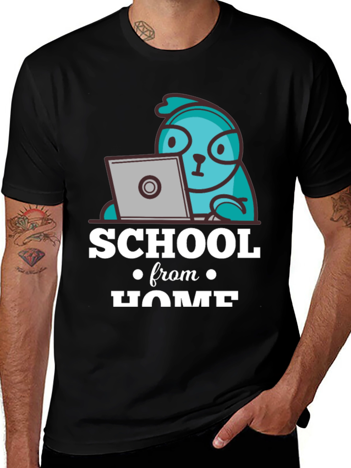 School From Home Sloth T-Shirt