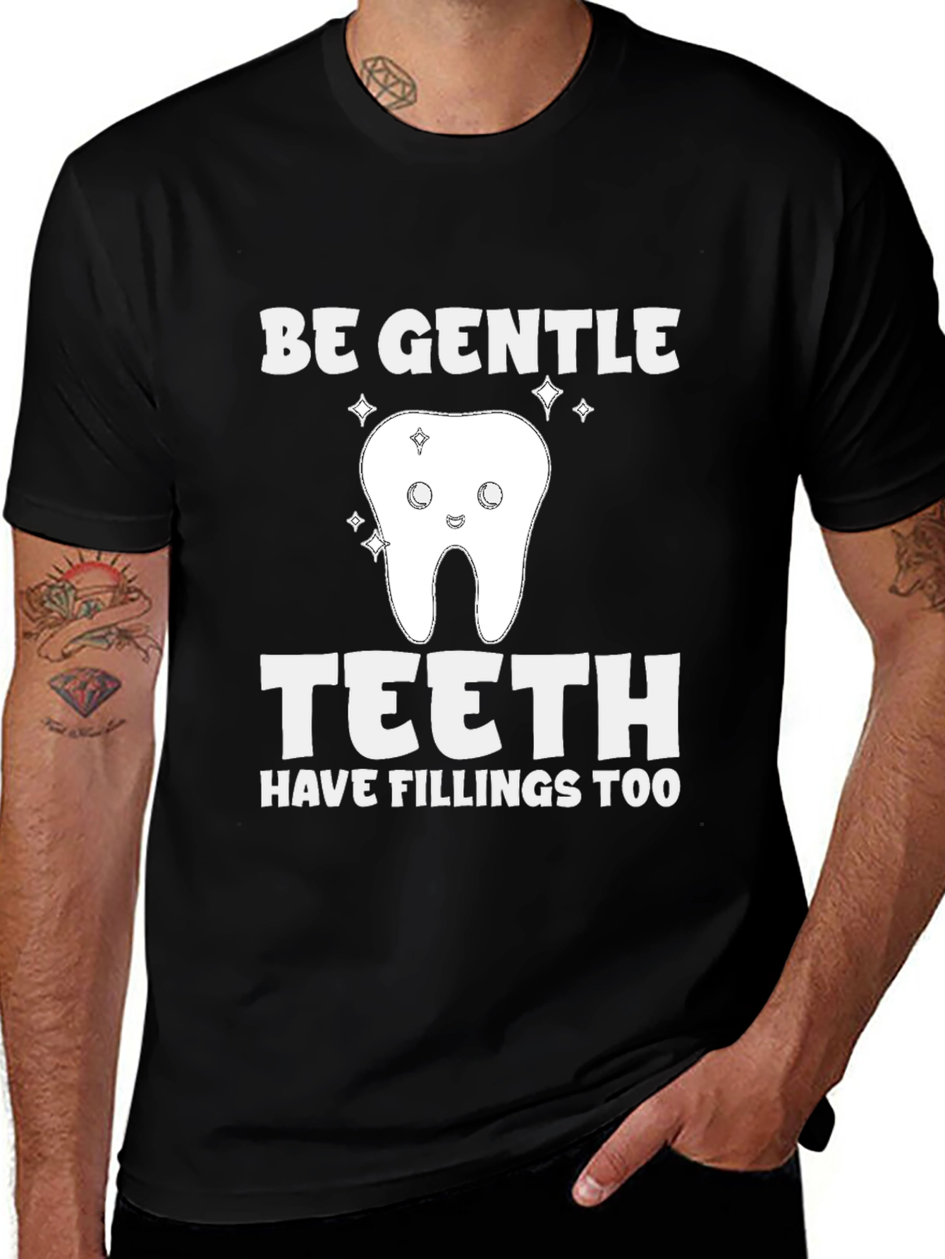 Variant 21 of Be Gentle Teeth T-Shirt - Funny Dentist Tee