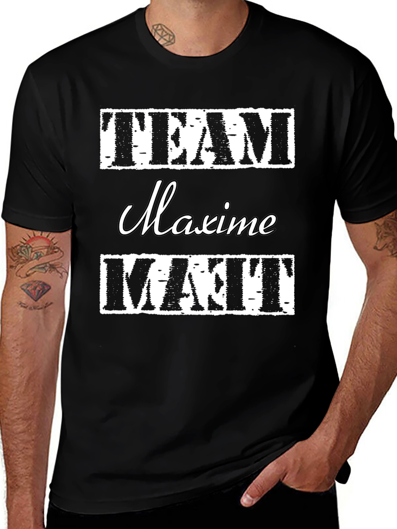 Variant 24 of Team Maxime Matt Black T-Shirt