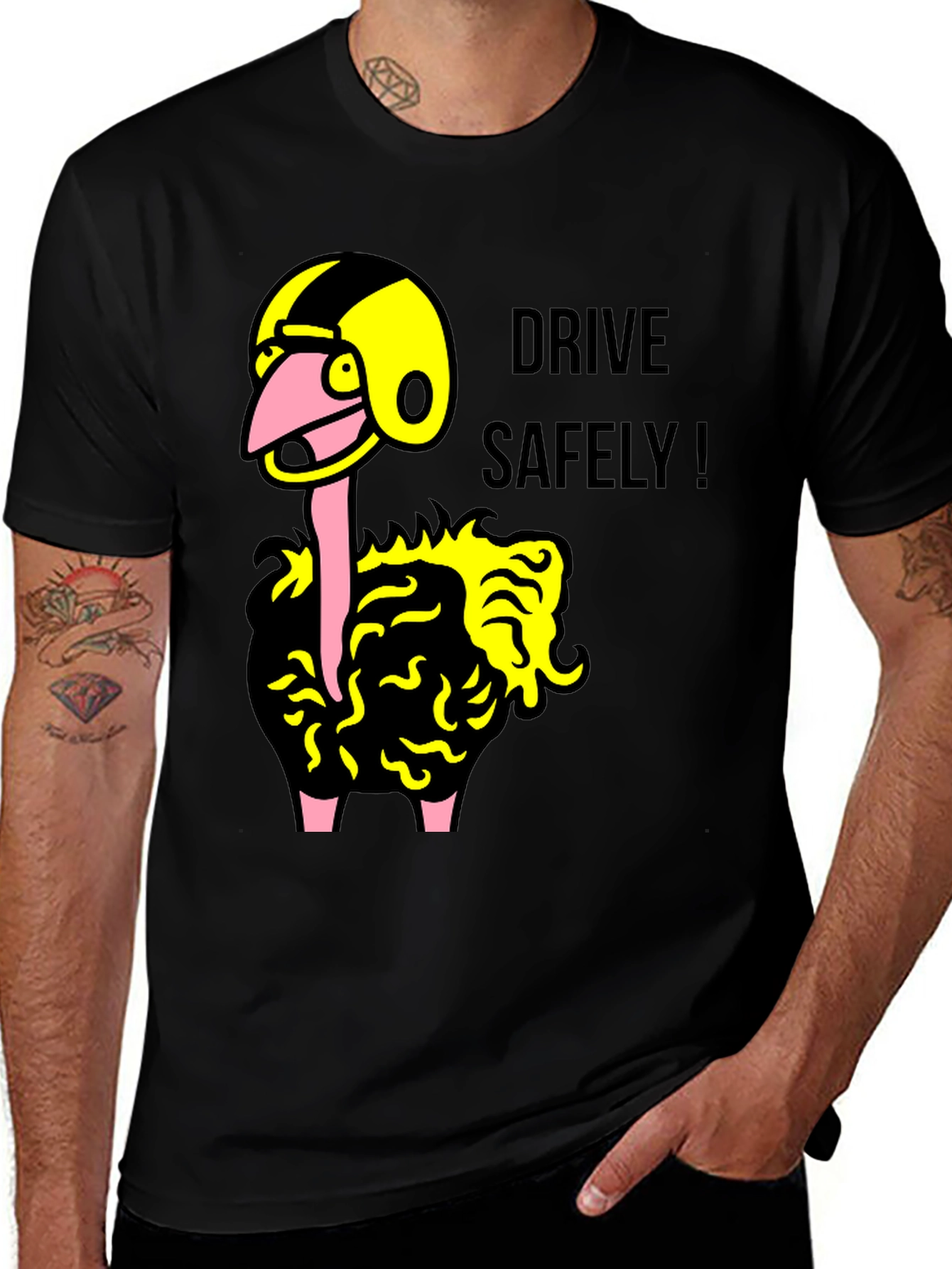Variant 11 of Drive Safely Cartoon Tee