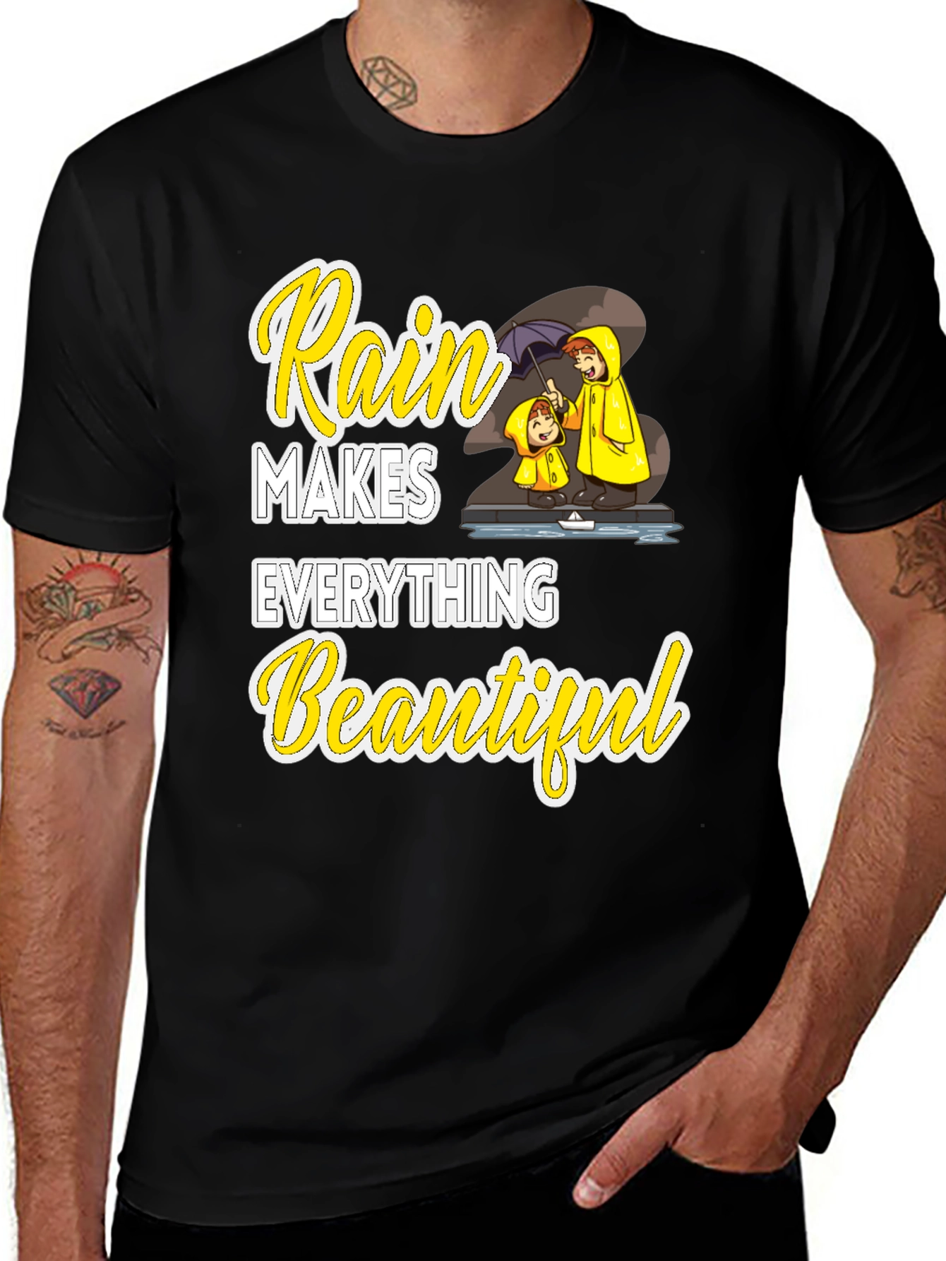 Variant 23 of Rain Makes Everything Beautiful T-Shirt