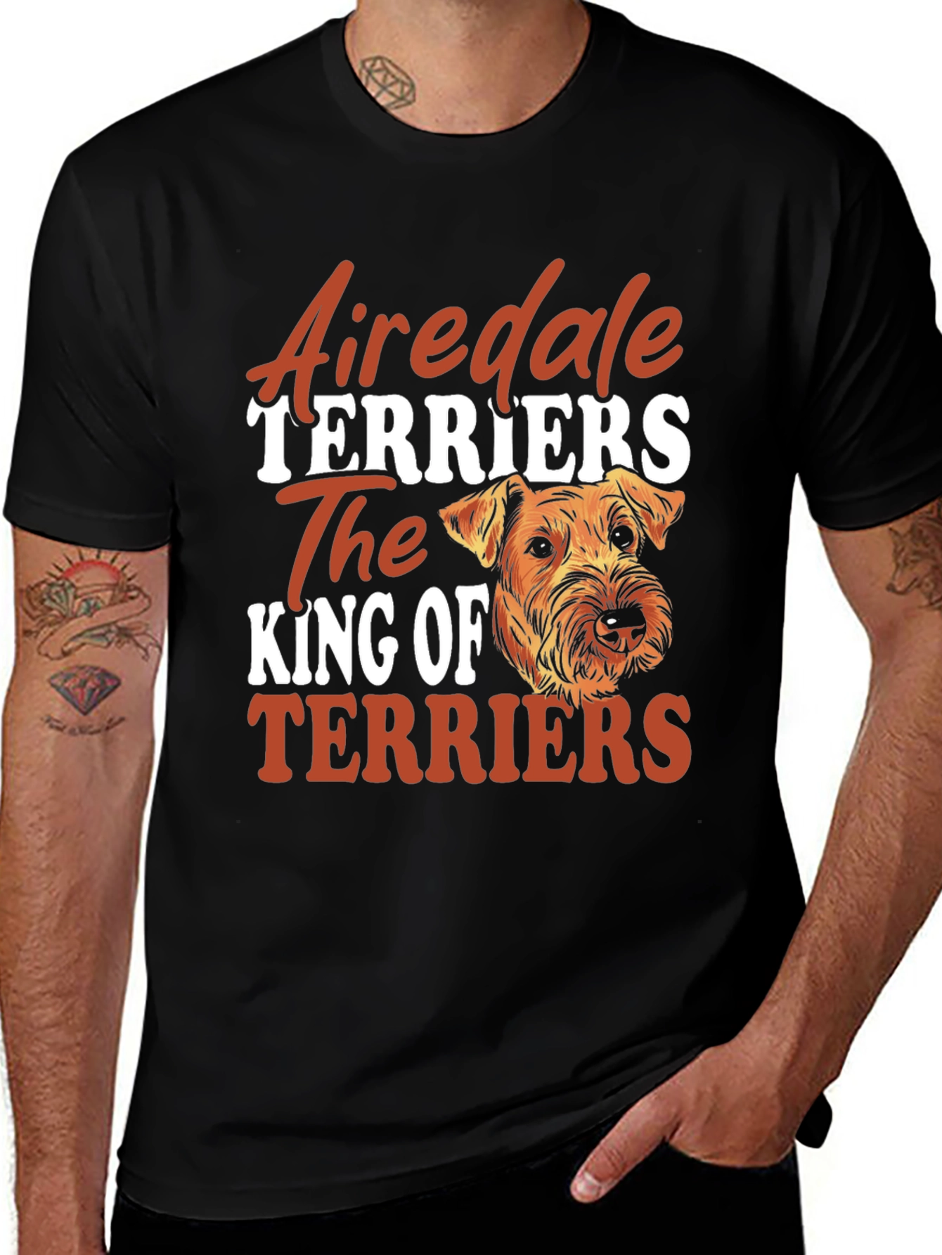 Airedale Terrier Dog Breed Graphic T-Shirt