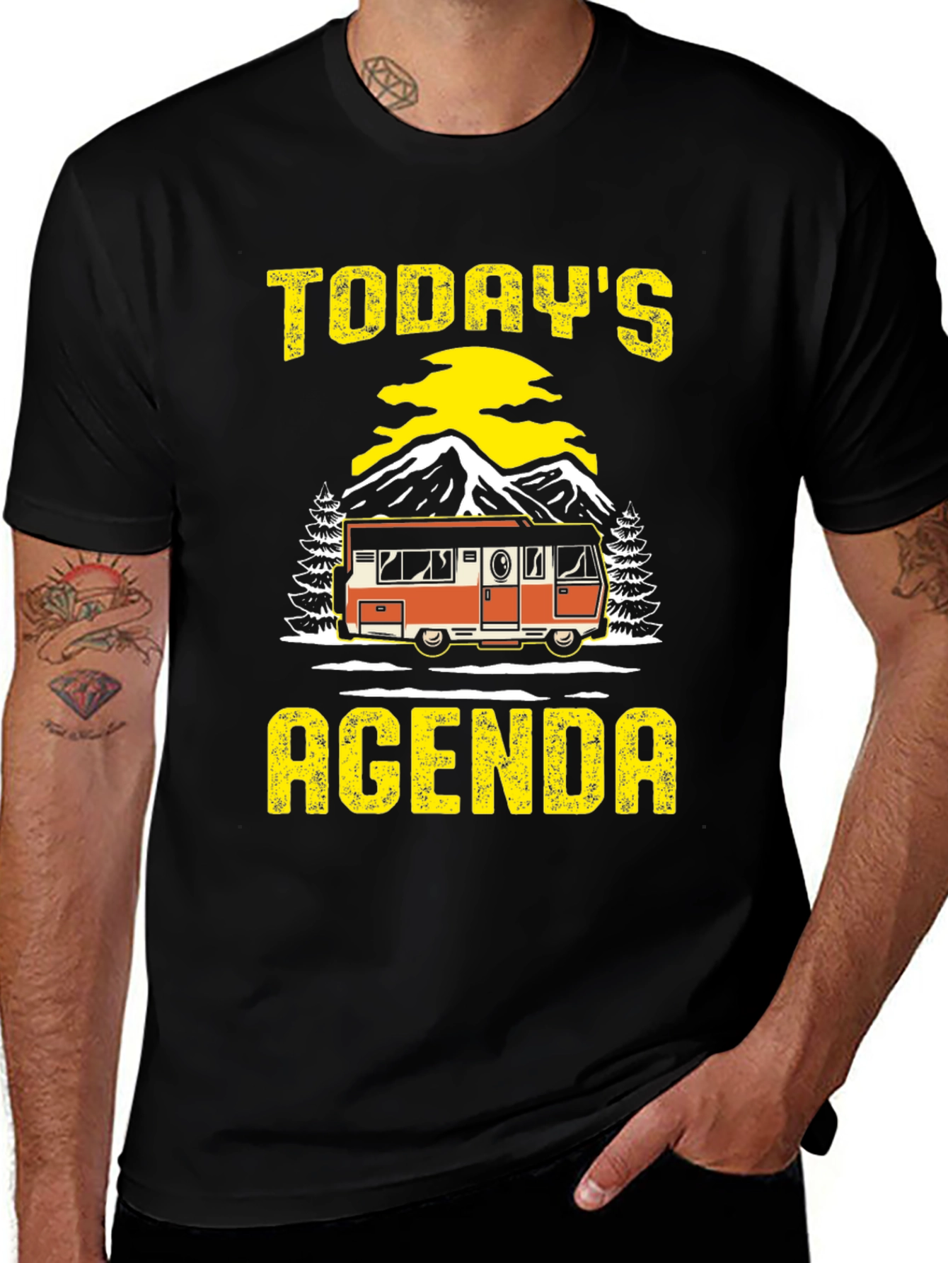 Today's Agenda Camper T-Shirt