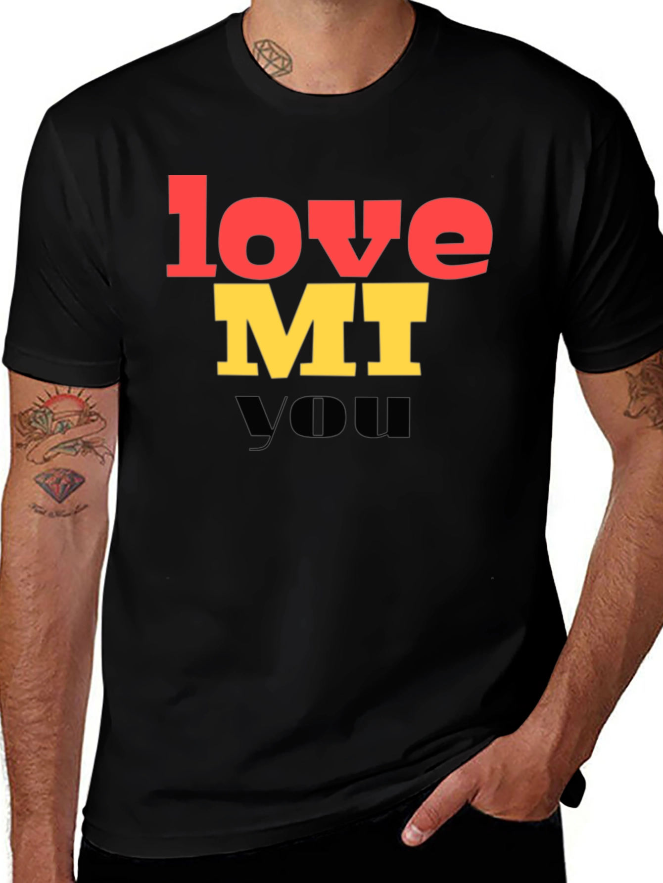 Variant 2 of Love MI You Graphic T-Shirt - Trendy Unisex Tee