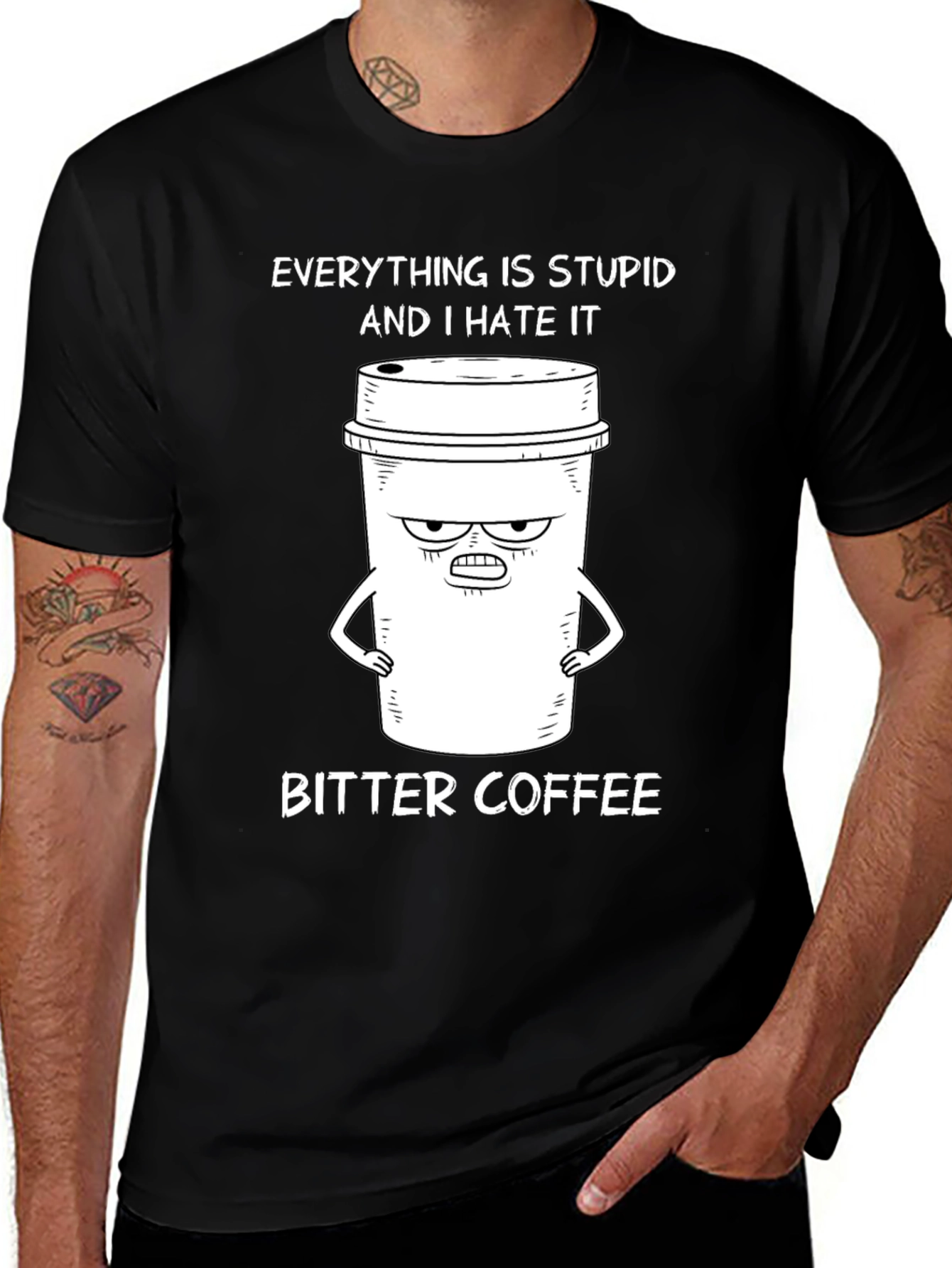Variant 4 of Bitter Coffee Graphic T-Shirt